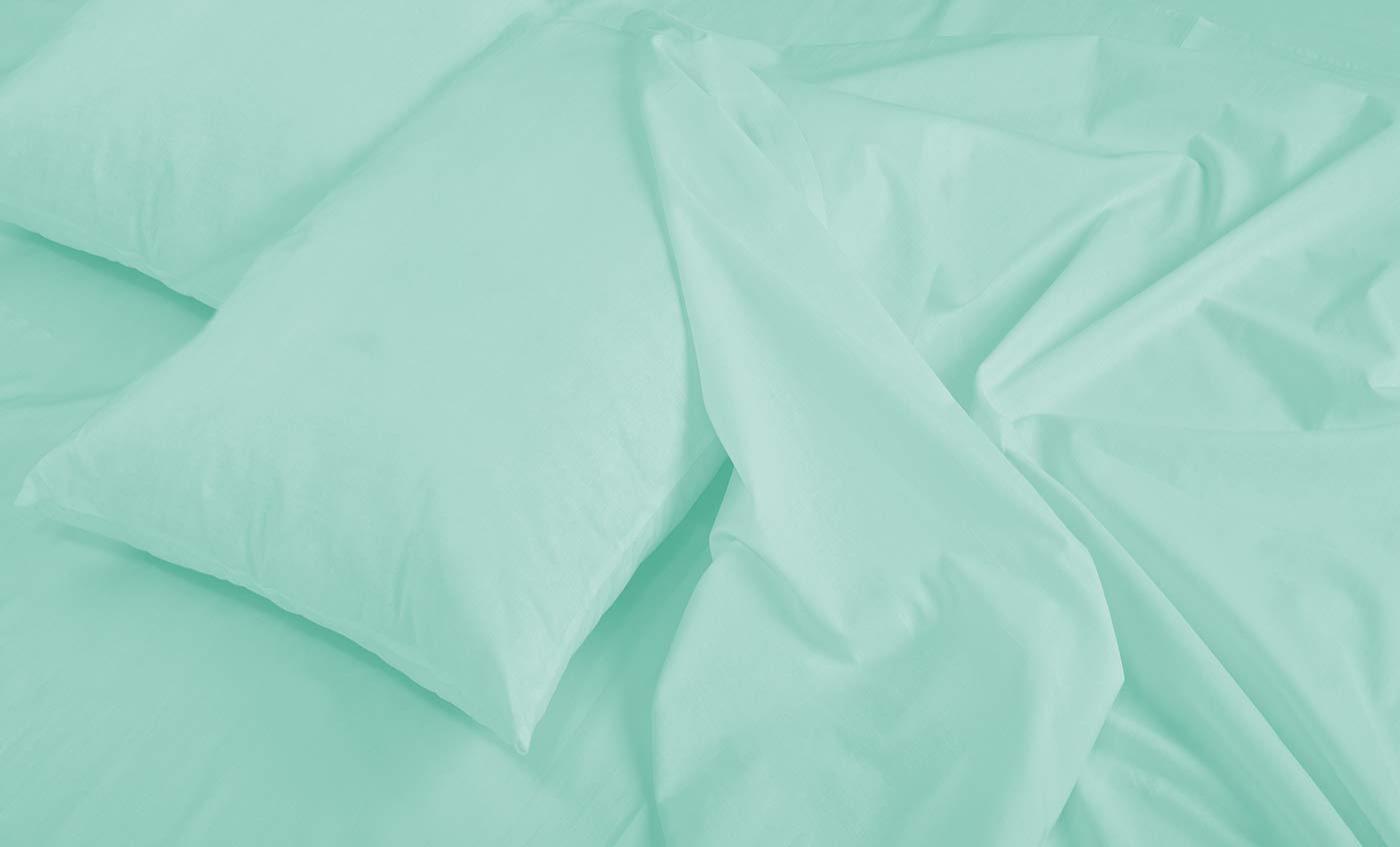 Luxury 1800 Thread Count Hotel Bed Sheets Set - King Size Deep Pocket Wrinkle & Fade Resistant Soft Breathable Bedding (Aqua Blue) for Master Bedroom, Guest Room & Airbnb
