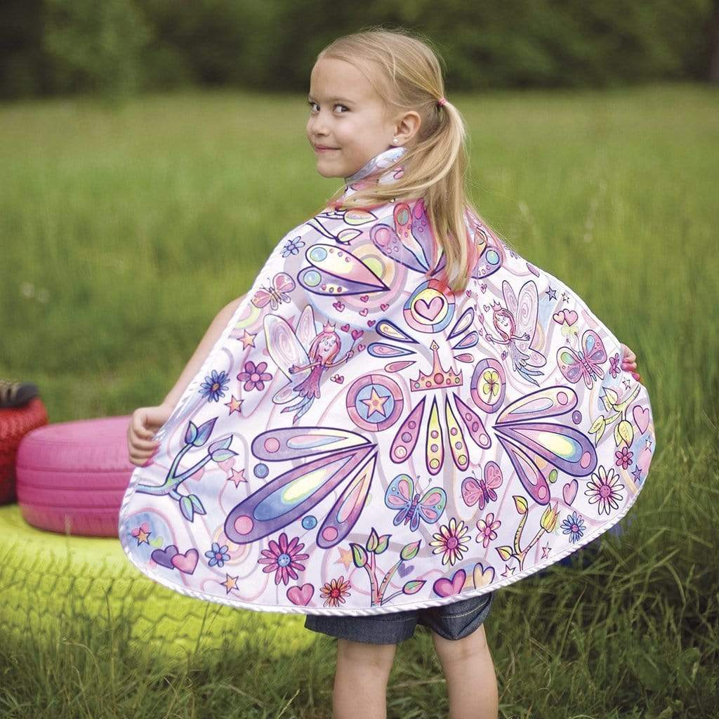 Color A Cape Fairy - Magical Fairy Wings Costume Accessory for Kids Dress Up & Halloween