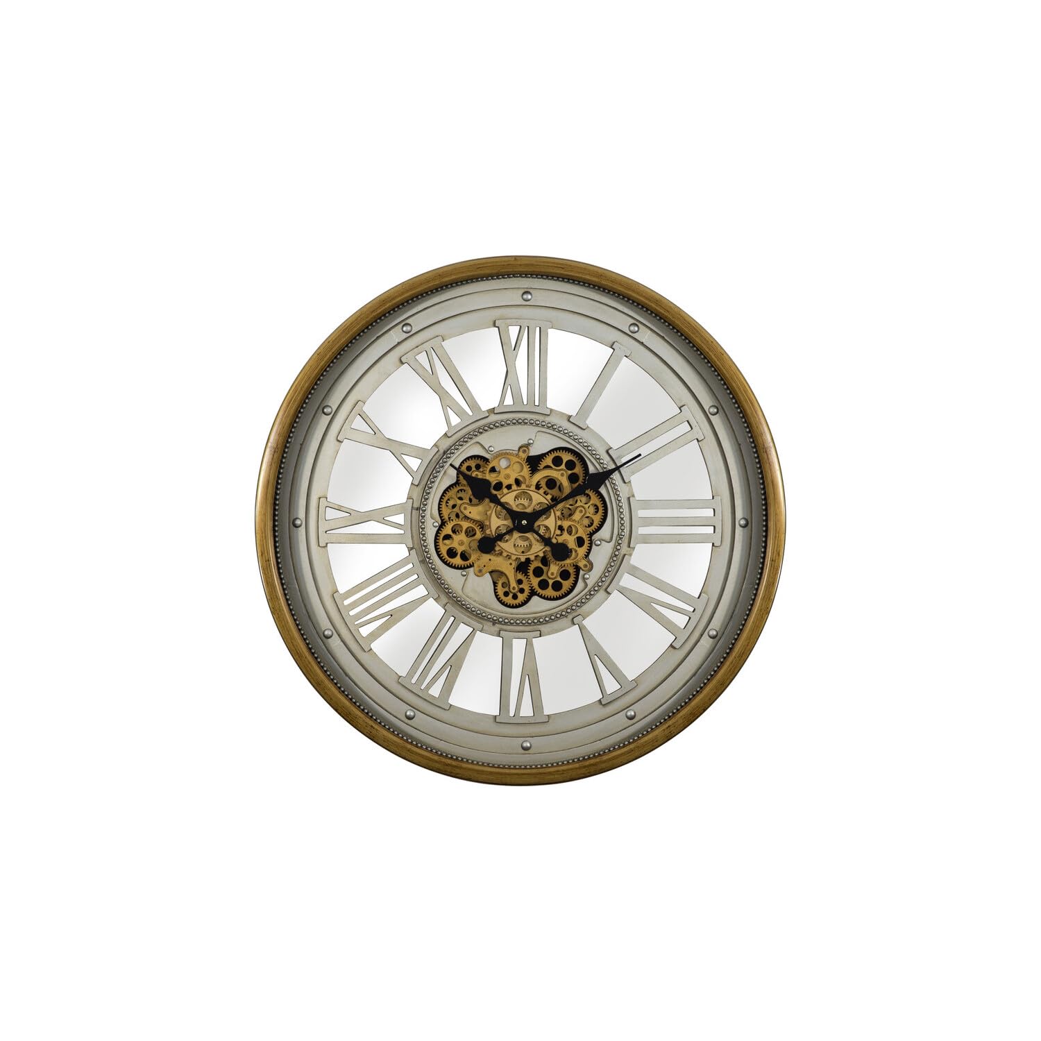 Yosemite Pewter Gear Clock - Vintage Home Decor for Living Room