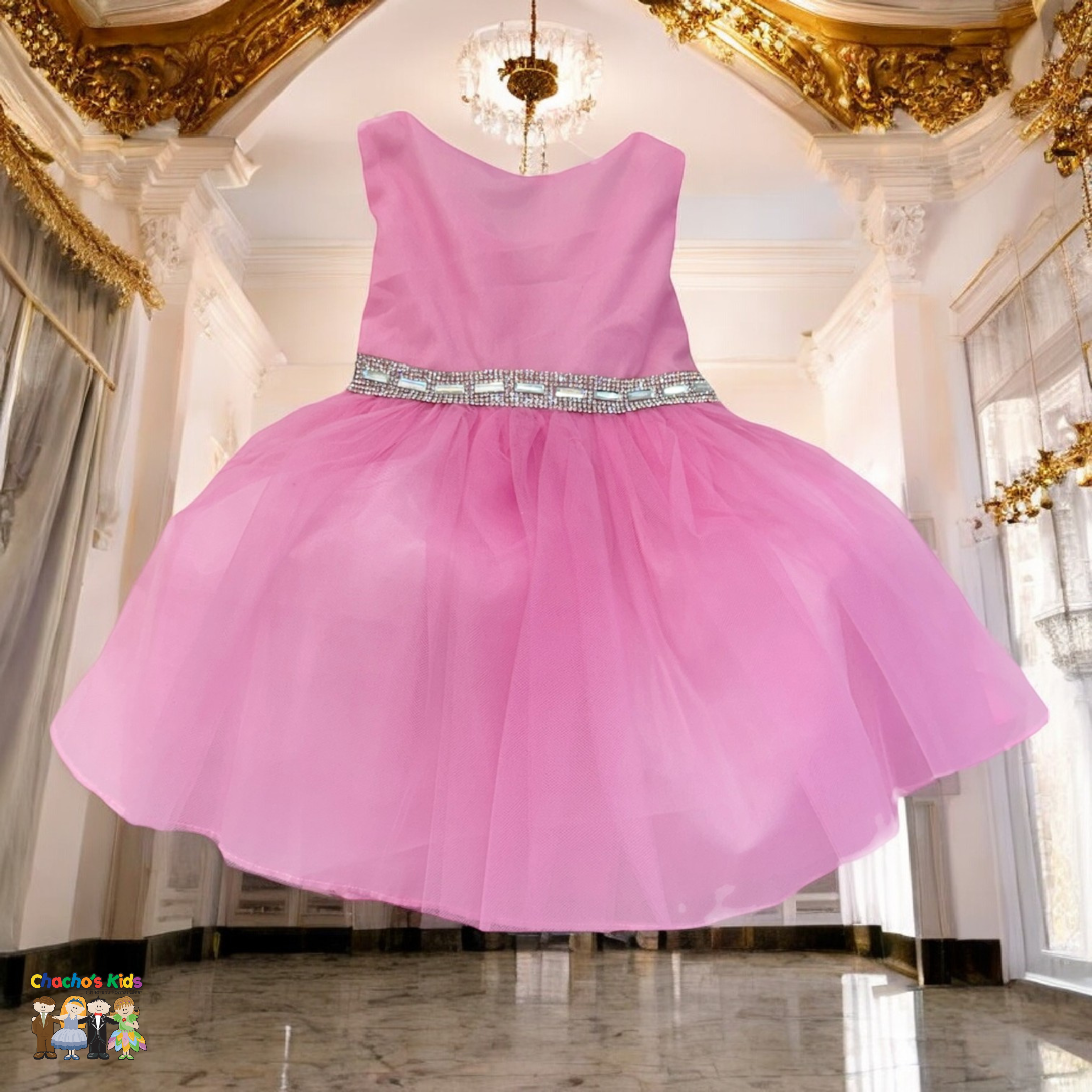 Baby Flower Girl Dress for Weddings & Parties - Elegant Lace & Tulle Gown (Style B754) - Perfect for Special Occasions, Photo Shoots & Celebrations