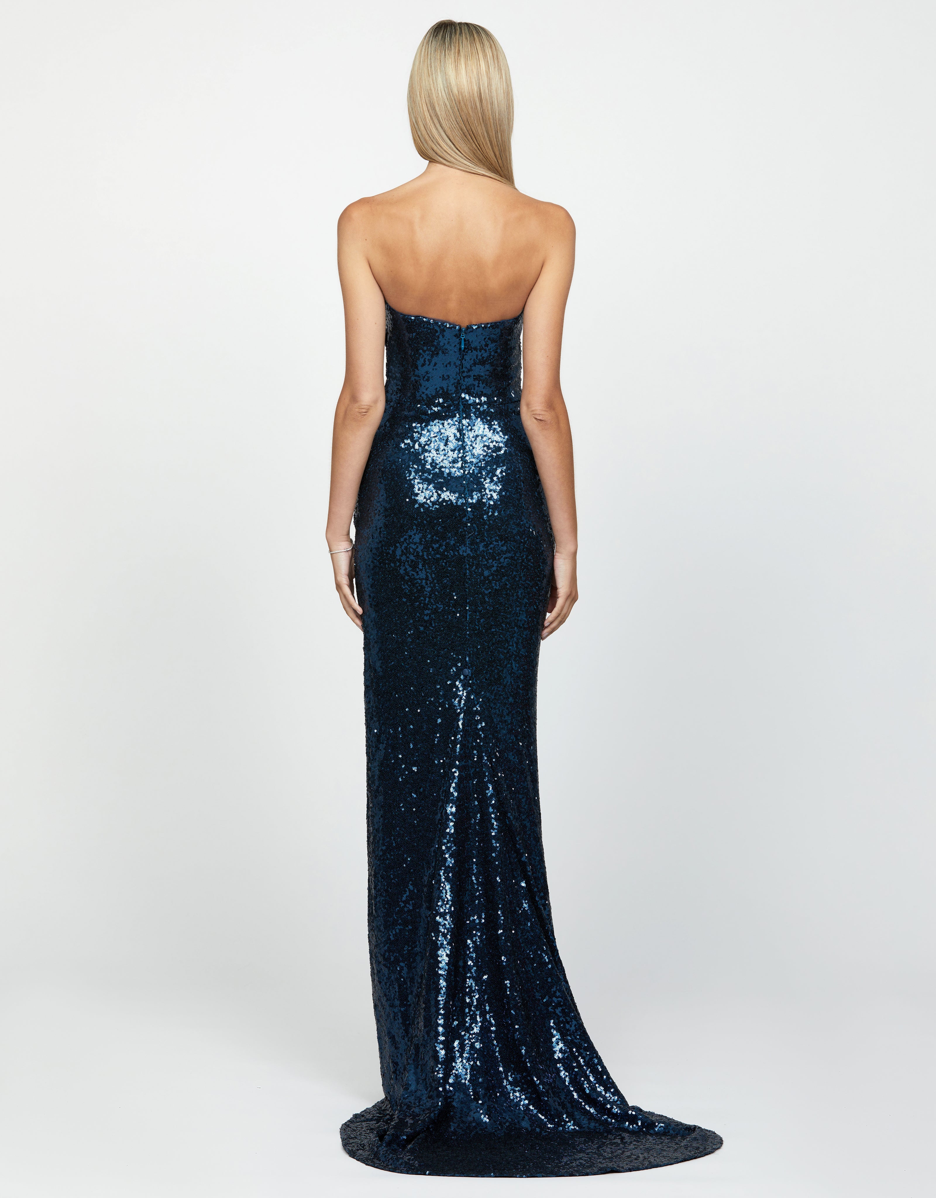 Gracie Asymmetric Strapless Gown - Elegant Evening Dress for Prom, Wedding & Formal Events | Women's Red Carpet Fashion