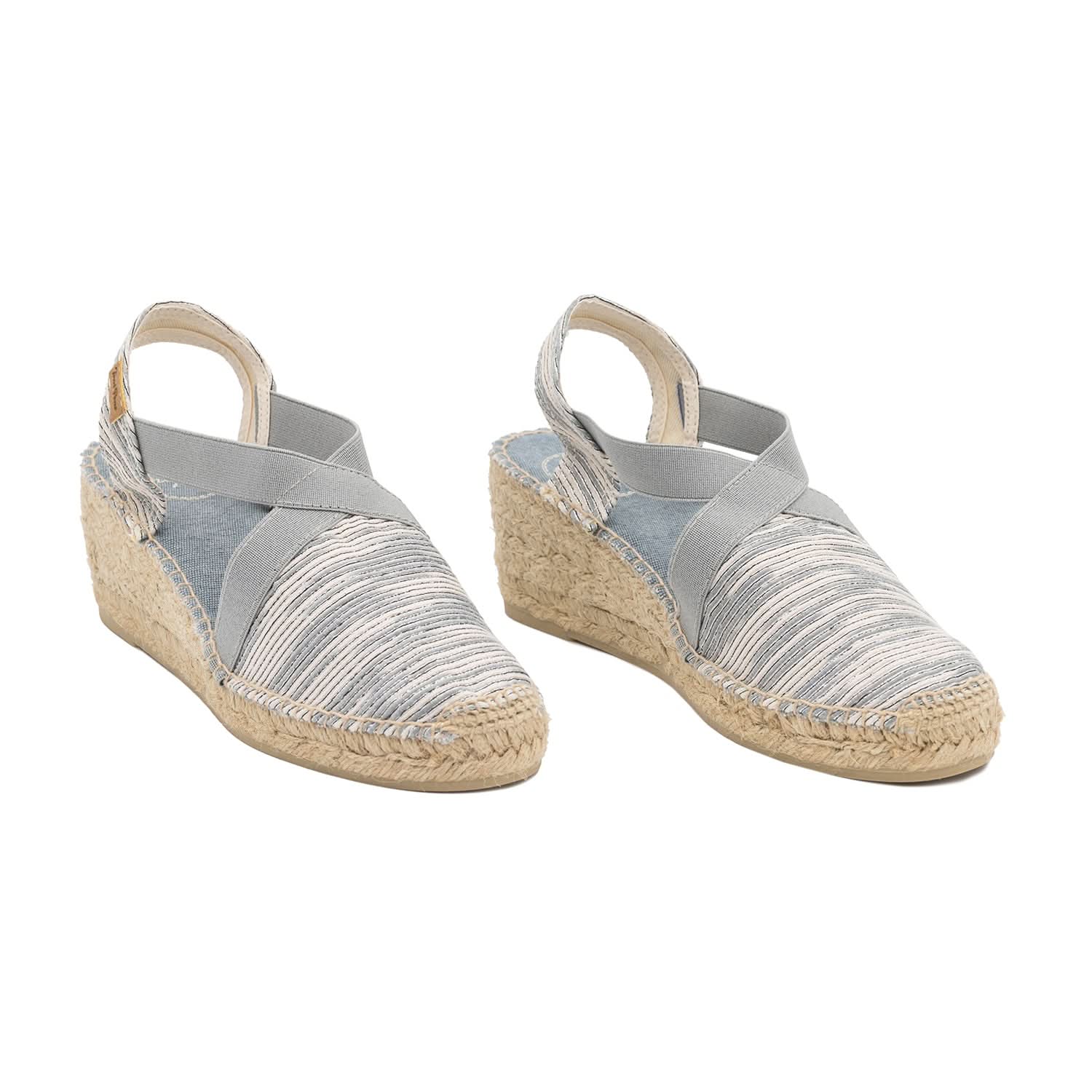 Women's Comfortable Slingback Cotton Blend Wedge Espadrille Shoes - Breathable Summer Sandals for Beach, Walking & Casual Outfits