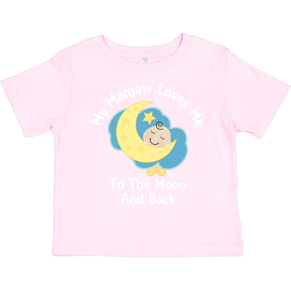 Inktastic Mamaw Grandma Loves Me Graphic Toddler T-Shirt for Boys & Girls - Cute Grandparent Gift for Playdates, Family Photos & Special Occasions