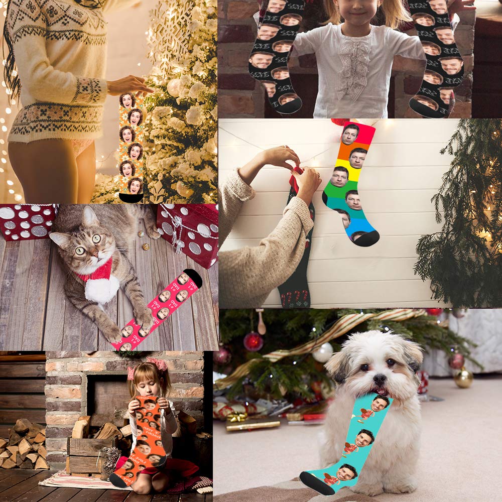 Custom Photo Socks - Personalized Face Socks with Your Picture - Unique Father's Day Gift Idea for Dad - Great for Birthdays, Anniversaries & Special Occasions