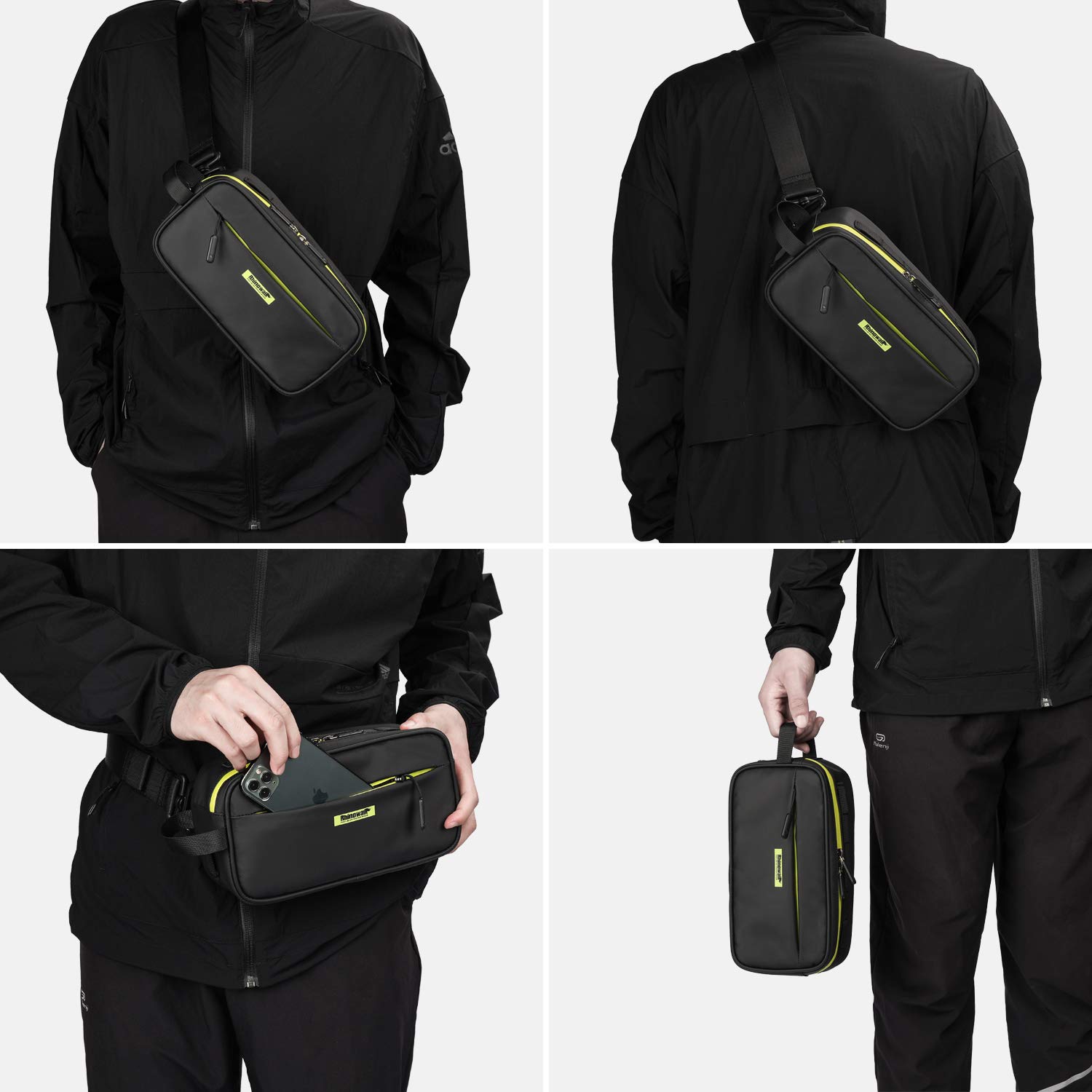 Rhinowalk 3L Waterproof Bike Handlebar Bag - Cycling & Commuting
