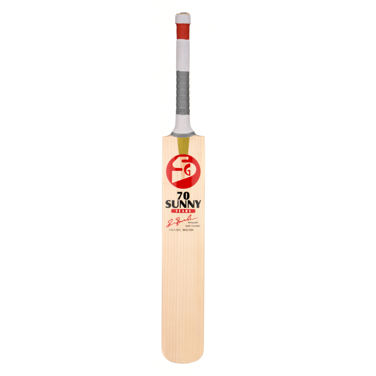 SG Sunny 70 Years English Willow Cricket Bat Limited Edition - Premium Cricket Equipment for Professional Players & Enthusiasts - Perfect for Matches, Training & Collectors
