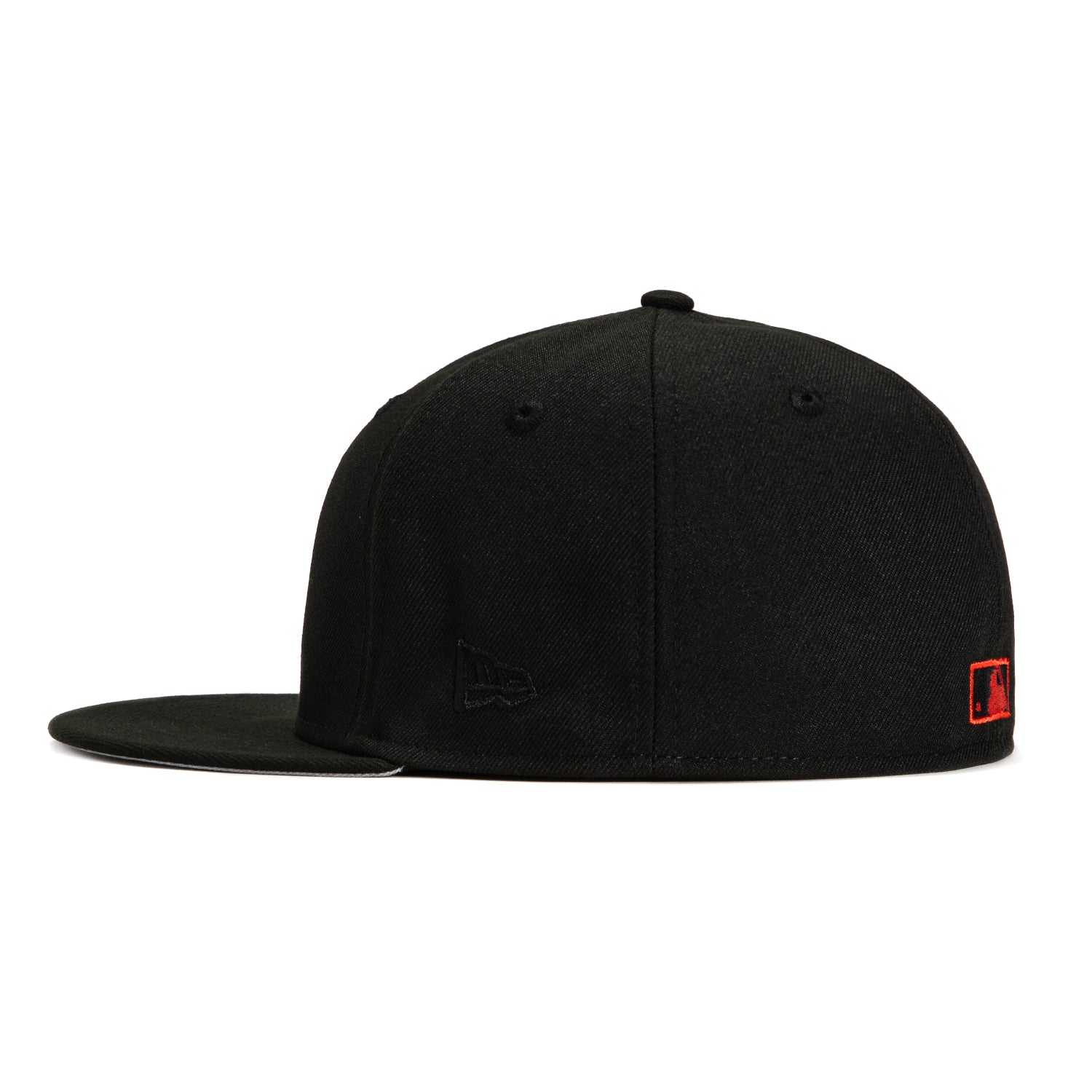 New Era 59Fifty Milwaukee Brewers 25th Anniversary Patch Snapback Hat - Black, Red & Orange - Official MLB Baseball Cap for Men & Women - Perfect for Games, Fan Gear & Streetwear Fashion