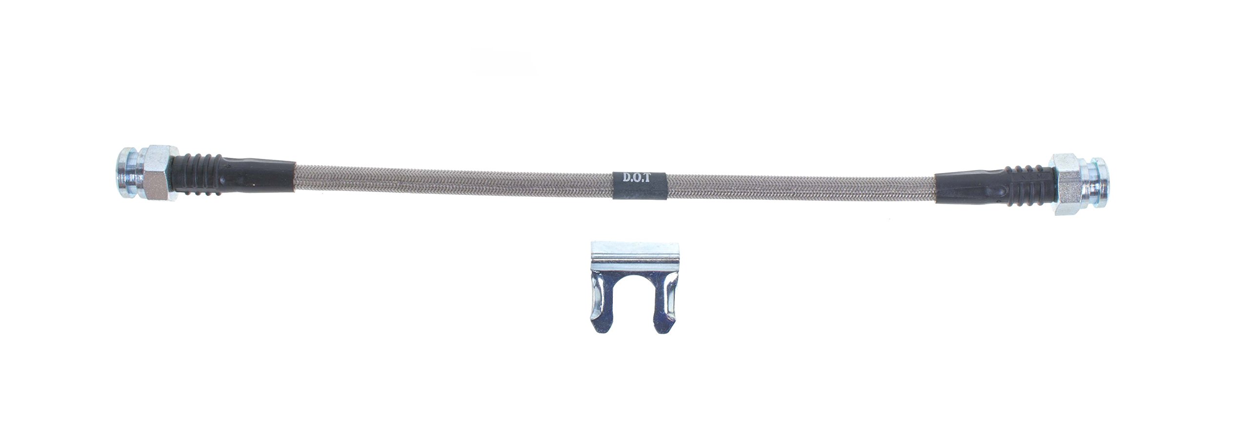 The Right Stuff FH21S Stainless Steel Braided Front Drum/Disc Brake Flex Hose - Durable & High-Performance for Cars, Trucks & SUVs - Ideal for Off-Roading, Racing & Daily Driving