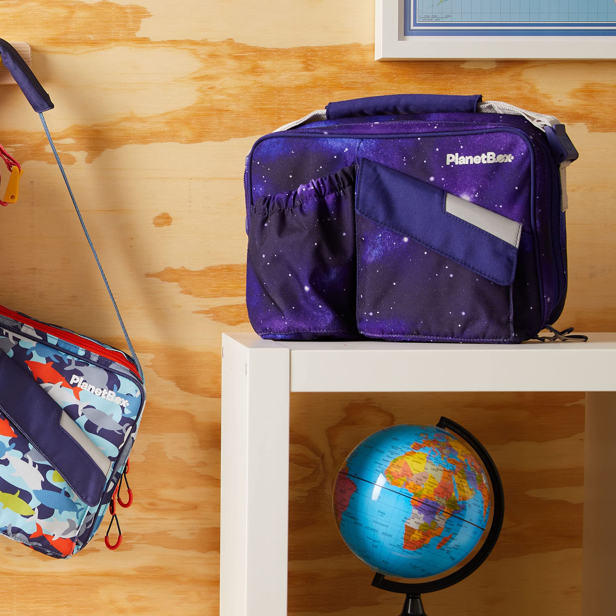 PlanetBox Insulated Lunch Bag for Kids & Adults - Leakproof, Durable & Easy to Clean with Adjustable Shoulder Strap & Snack Pockets - Perfect for School, Work, Picnics & Outdoor Activities (Stardust)