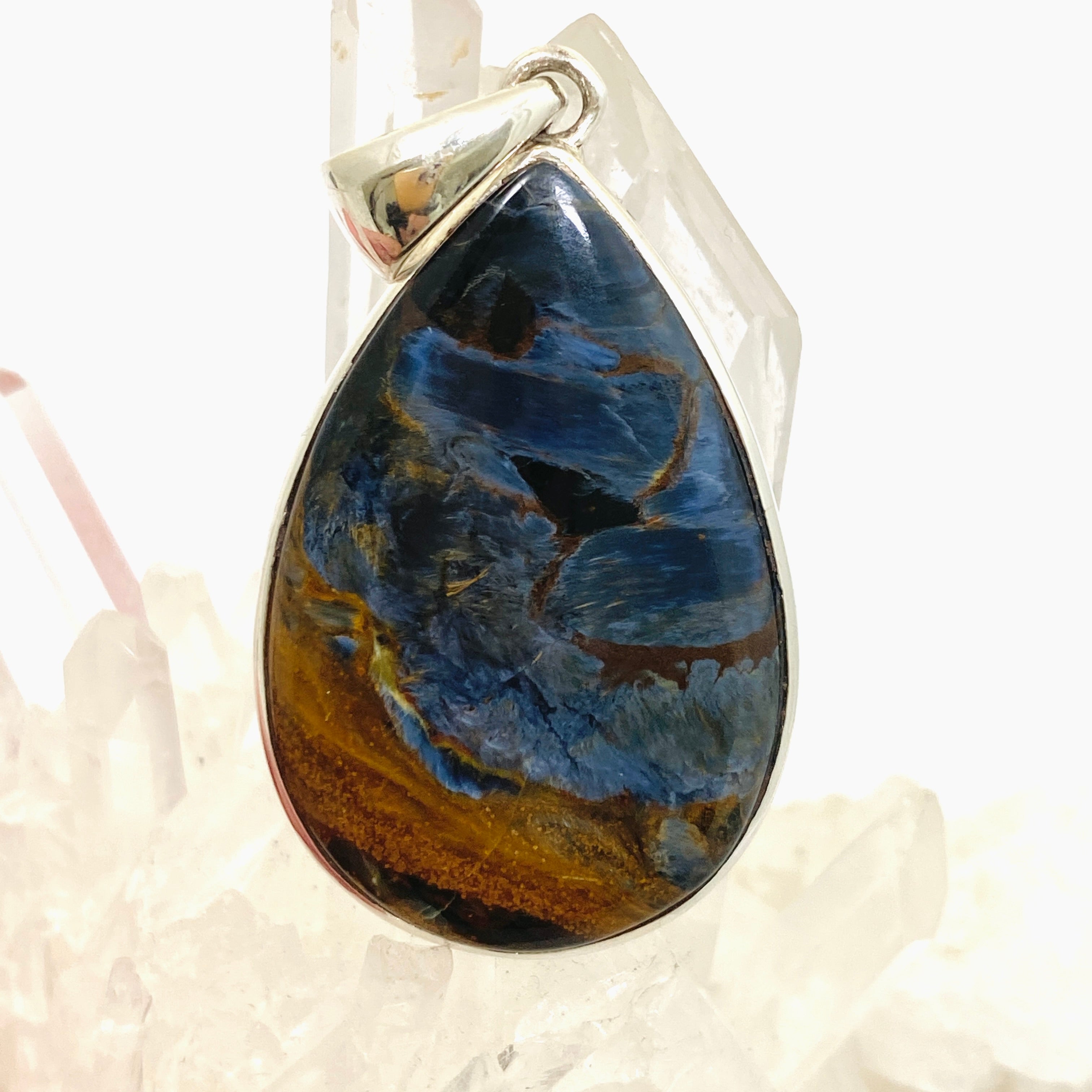 Natural Pietersite Teardrop Cabochon Pendant PPGJ1063 - Handmade Gemstone Jewelry for Women, Gift for Her - Perfect for Meditation, Energy Healing & Spiritual Practices