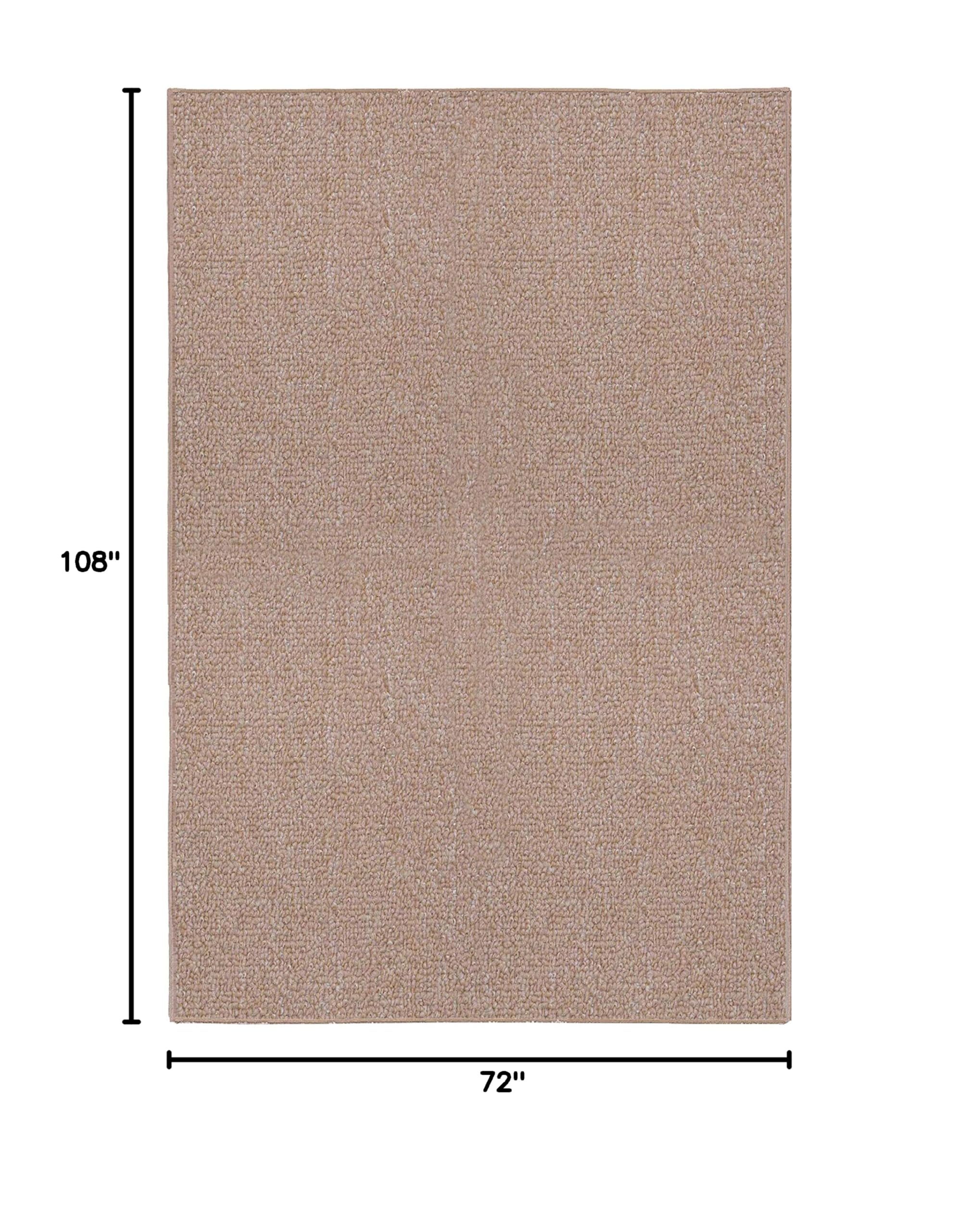 Premium Beige 6' x 9' Indoor Outdoor Rug - Stain & Fade Resistant, Easy Clean, Pet & Kid Friendly - USA Made - Perfect for Patio, Deck, Living Room & Wedding Decor