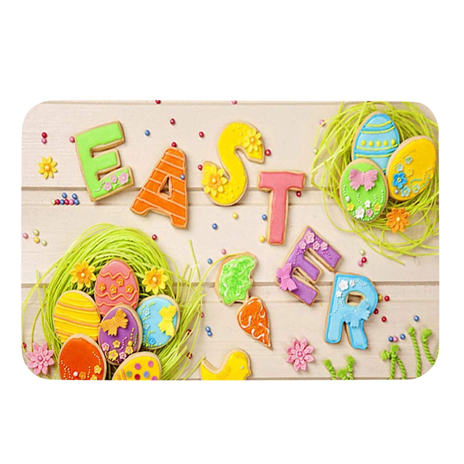 Easter Welcome Doormat - Non-Slip Holiday Decor for Front Door, Home & Living Room - Perfect for Easter Celebrations & Spring Home Decor