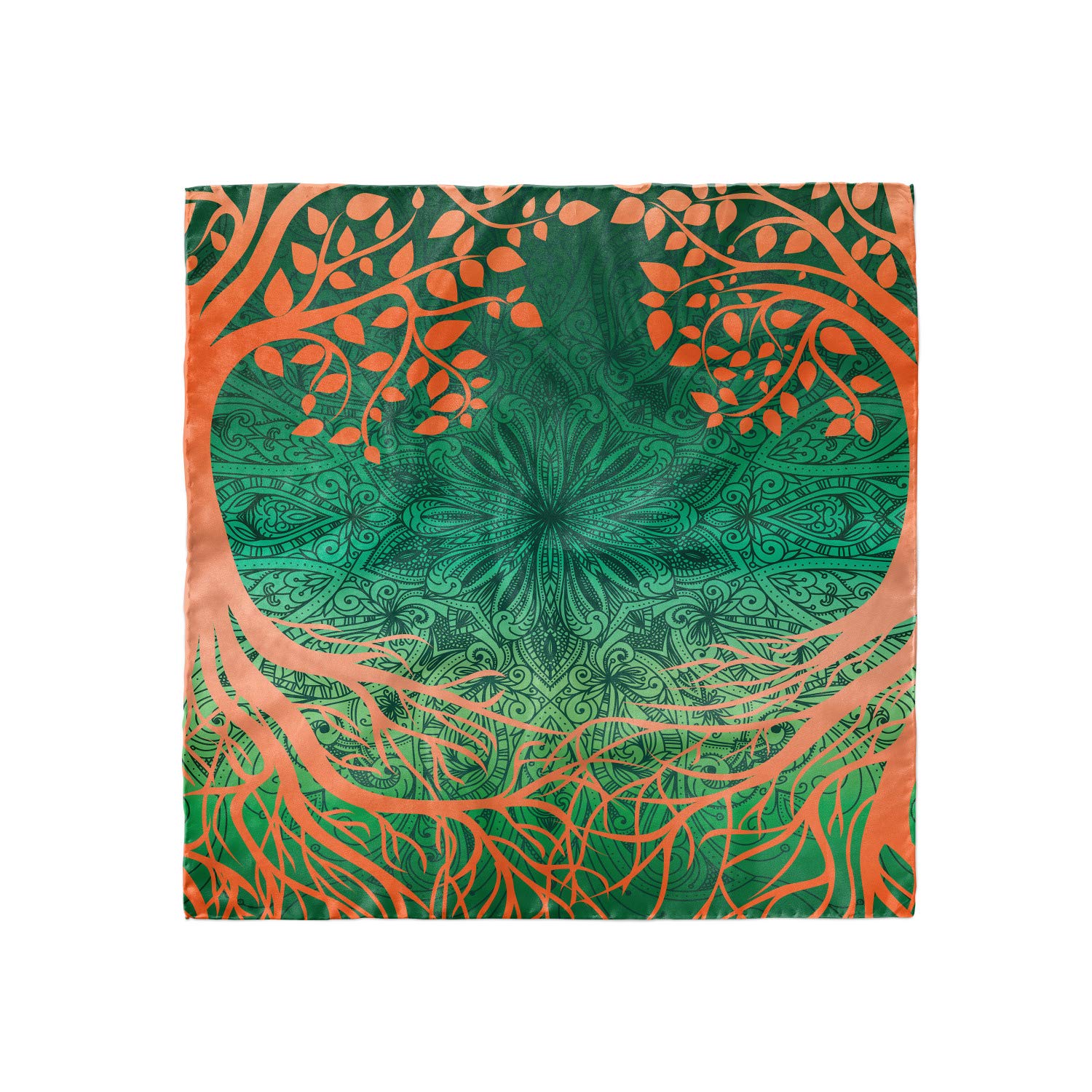 Ambesonne Ethnic Hair Scarf with Mandala Design - Stylish Head Wrap for Women - Perfect for Yoga, Meditation, and Boho Fashion