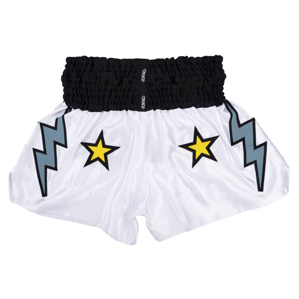 YOKKAO Muay Thai Boxing Shorts for Men & Women - Premium Satin MMA Shorts for Training & Competition | Breathable & Lightweight Fightwear for Kickboxing, Muay Thai & MMA Practice | Perfect for Gym Workouts & Martial Arts Tournaments