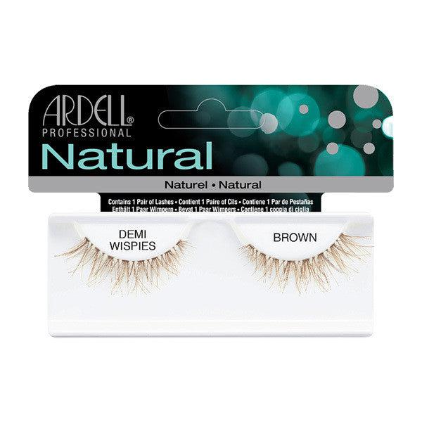 Ardell Natural Demi Wispies False Eyelashes - Brown (65013) | Fluffy & Lightweight Lashes for Everyday Wear, Date Night & Special Occasions