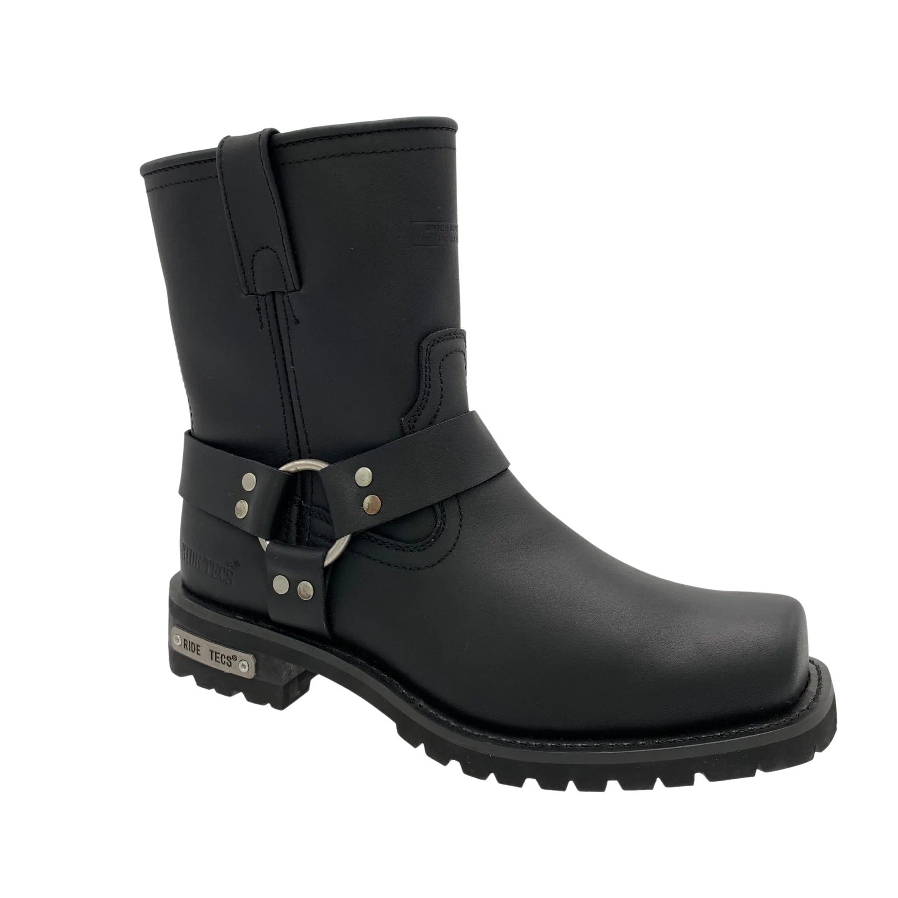 Men's 7 Side Zipper Harness Boots - Motorcycle Riding Boots for Men, Biker Boots with Side Zipper for Easy On/Off - Perfect for Harley Davidson, Cruiser & Adventure Riding
