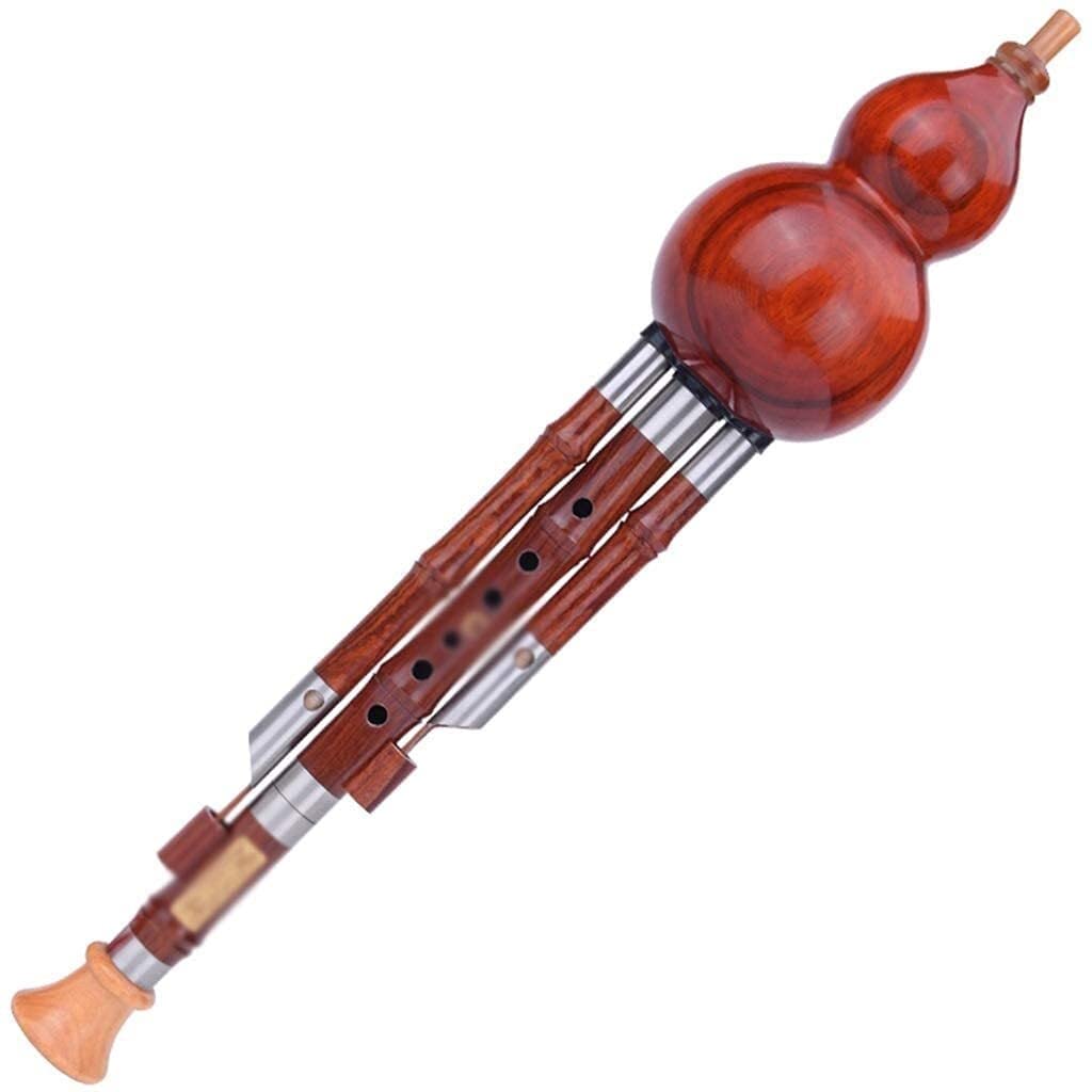 Professional Hulusi Flute - Traditional Chinese Three-Pipe Gourd Instrument for Beginners & Musicians | F Key | Perfect for Cultural Performances, Music Practice & Unique Gifts