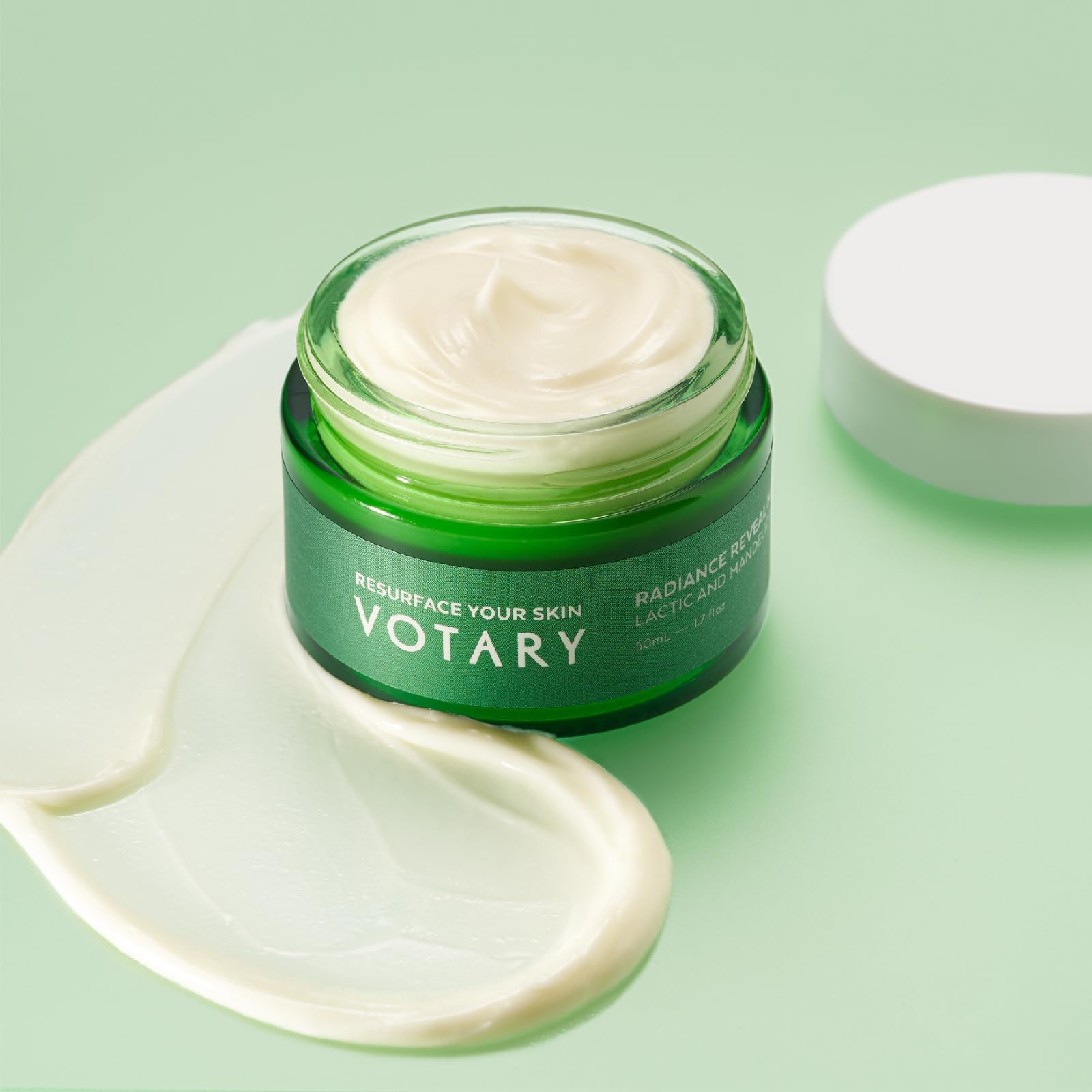 Votary Radiance Reveal Mask - Anti-Aging Facial Cream for Smoothing Skin, Minimizing Pores & Reducing Wrinkles | Improves Skin Texture for Breakout-Prone Skin | 1.7 Fl Oz | Perfect for Nighttime Skincare Routine & Pre-Event Glow Prep