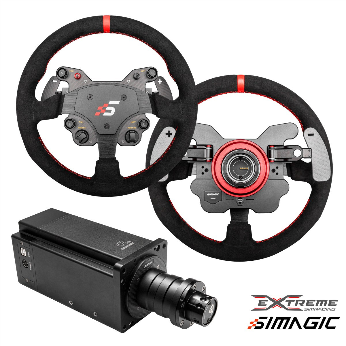 Simagic Alpha U Direct Drive Racing Wheel - 23Nm High Torque Force Feedback for PC & PS5 - Perfect for Sim Racing, Drifting, and Competitive Gaming