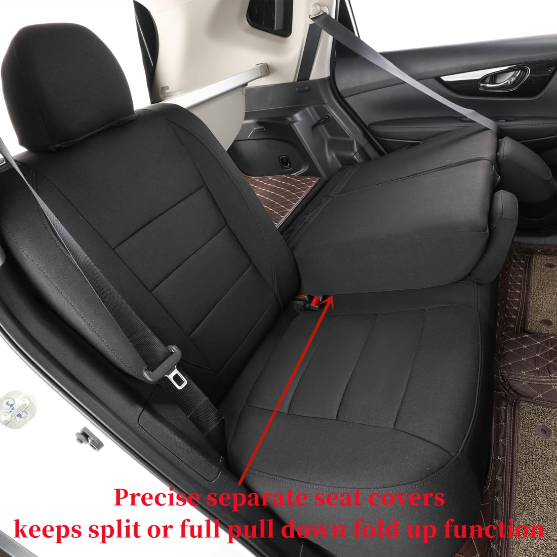 2020-2025 Nissan Sentra Seat Covers - Custom Fit for S/SV/SR/Midnight Edition | Full Coverage Airbag-Compatible Polyester Seat Protectors (Black Full Set) | Perfect for Daily Commuting & Road Trips