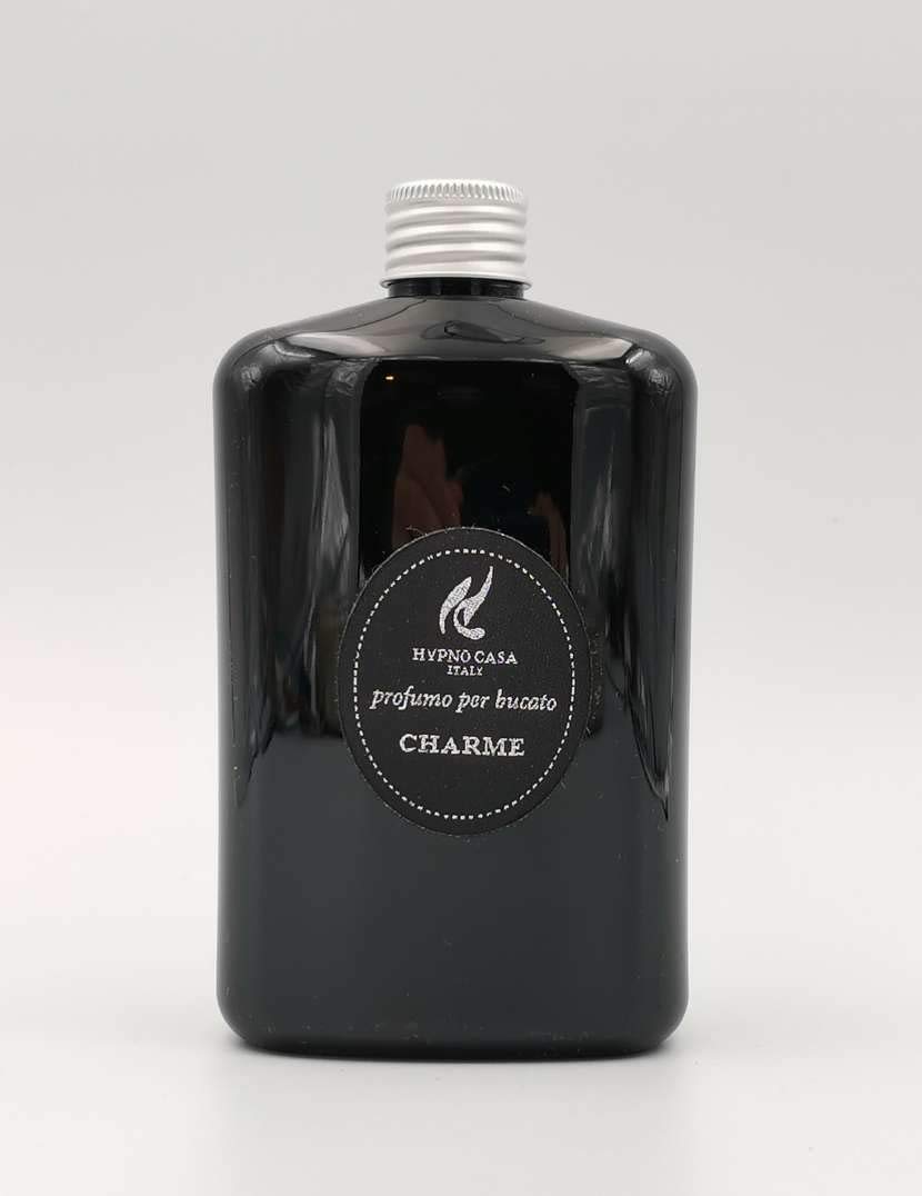 HYPNO CASA Concentrated Liquid Perfume for Washing Machine - Made in Italy (Charme Scent, 400ml) - Fresh Laundry Fragrance for Clothes, Towels & Bedding