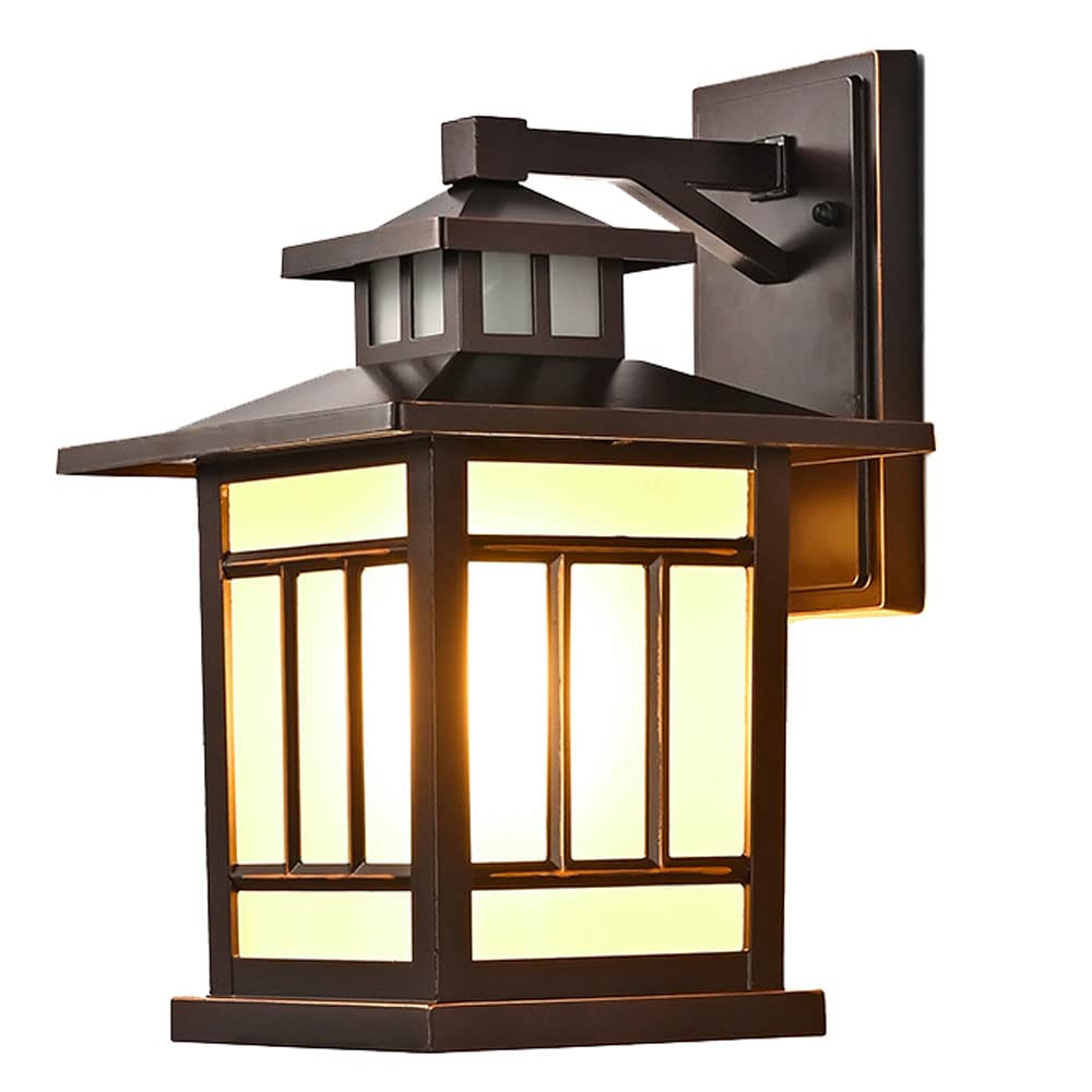 XLBHLH Outdoor Wall Light Fixtures - Bronze Roman Exterior Wall Lantern, Waterproof Sconce Porch Lights for House, Garage & Doorway - Perfect for Patio, Garden & Entryway Lighting