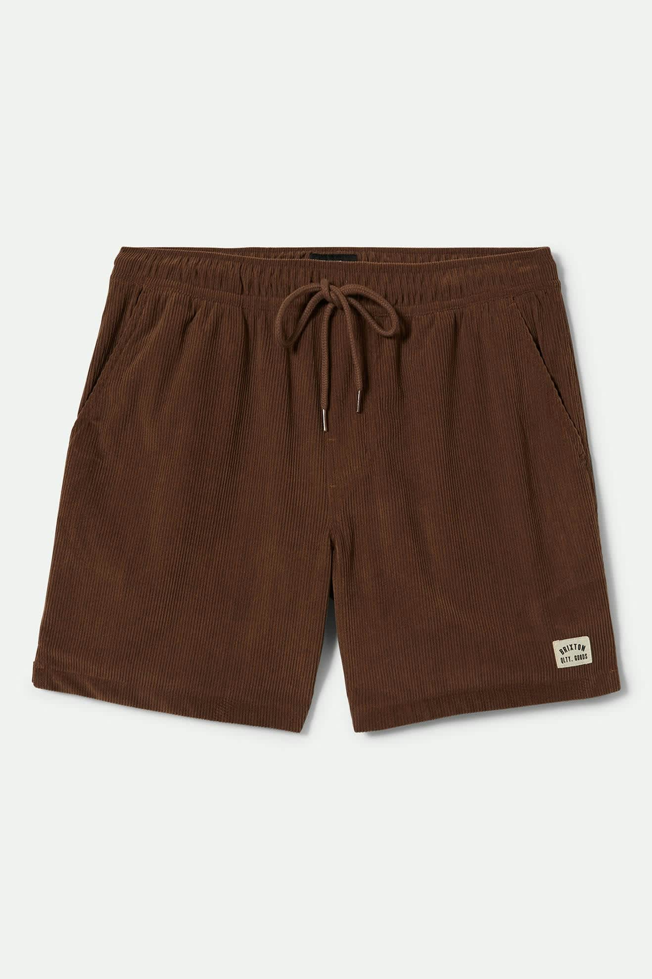 Stylish Everyday Corduroy Shorts in Pinecone Brown - Perfect for Casual Outings and Relaxing at Home