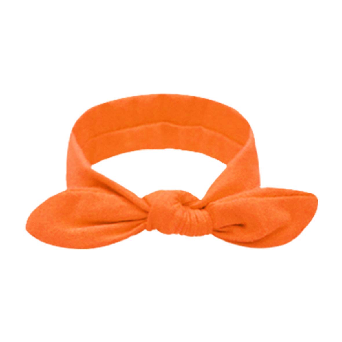DRESHOW 8 Pack Women's Elastic Bow Headbands - Non-Slip Knotted Turban Headwraps with Rabbit Ears for Sports, Workouts, and Casual Wear | Cute Hair Accessories for Women and Girls