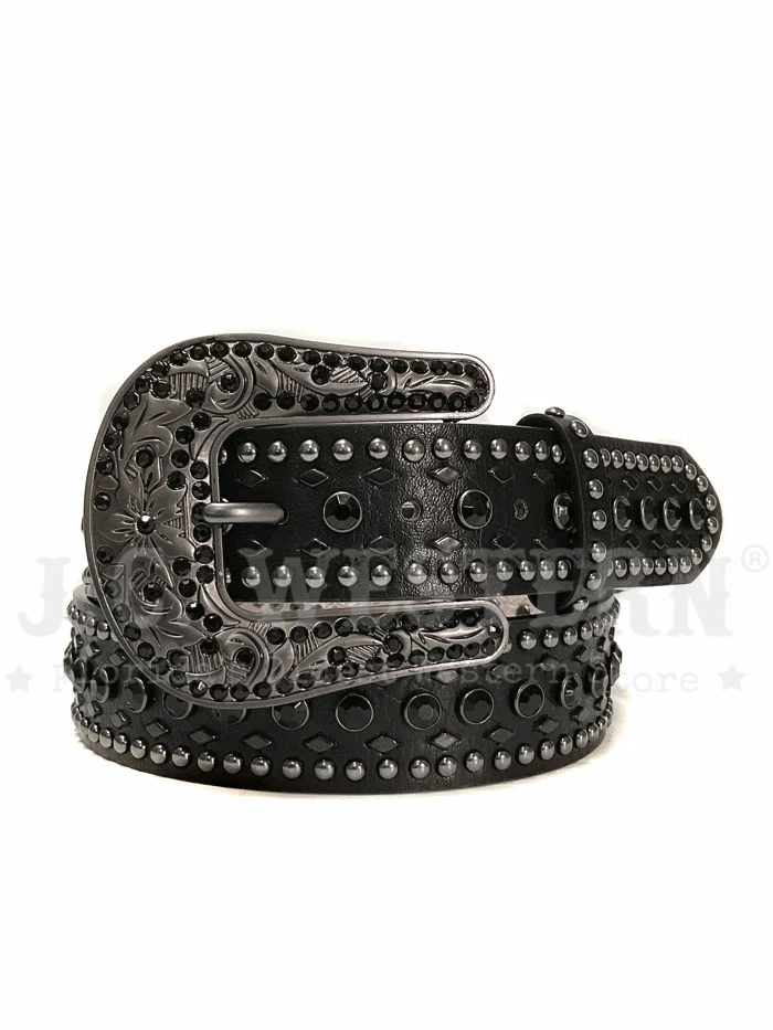 Nocona N3410201 Women's Western Leather Belt - Stylish Black Cowhide Belt for Casual & Country Outfits | Perfect for Jeans, Dresses & Western Wear