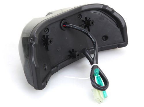 Smoked Lens Integrated Sequential LED Tail Lights for 2011-2013 Yamaha FZ8 - Enhanced Visibility & Style for Night Riding and Custom Motorcycle Builds