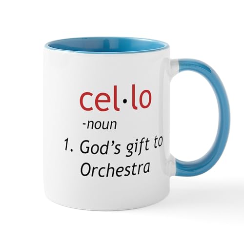 White/Blue Inside - Cello Definition Mug