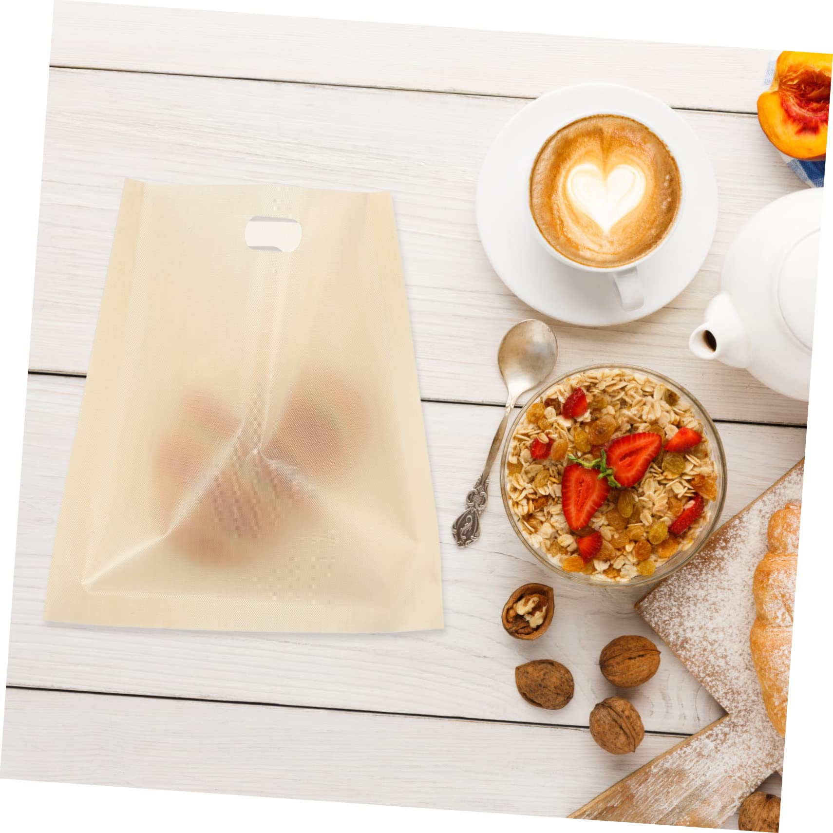 5 Pcs Reusable Non-Stick Toaster Bags for Grilled Cheese, Sandwiches & Snacks - Safe for Toaster & Microwave - Perfect for Breakfast, Lunch & On-the-Go Meals