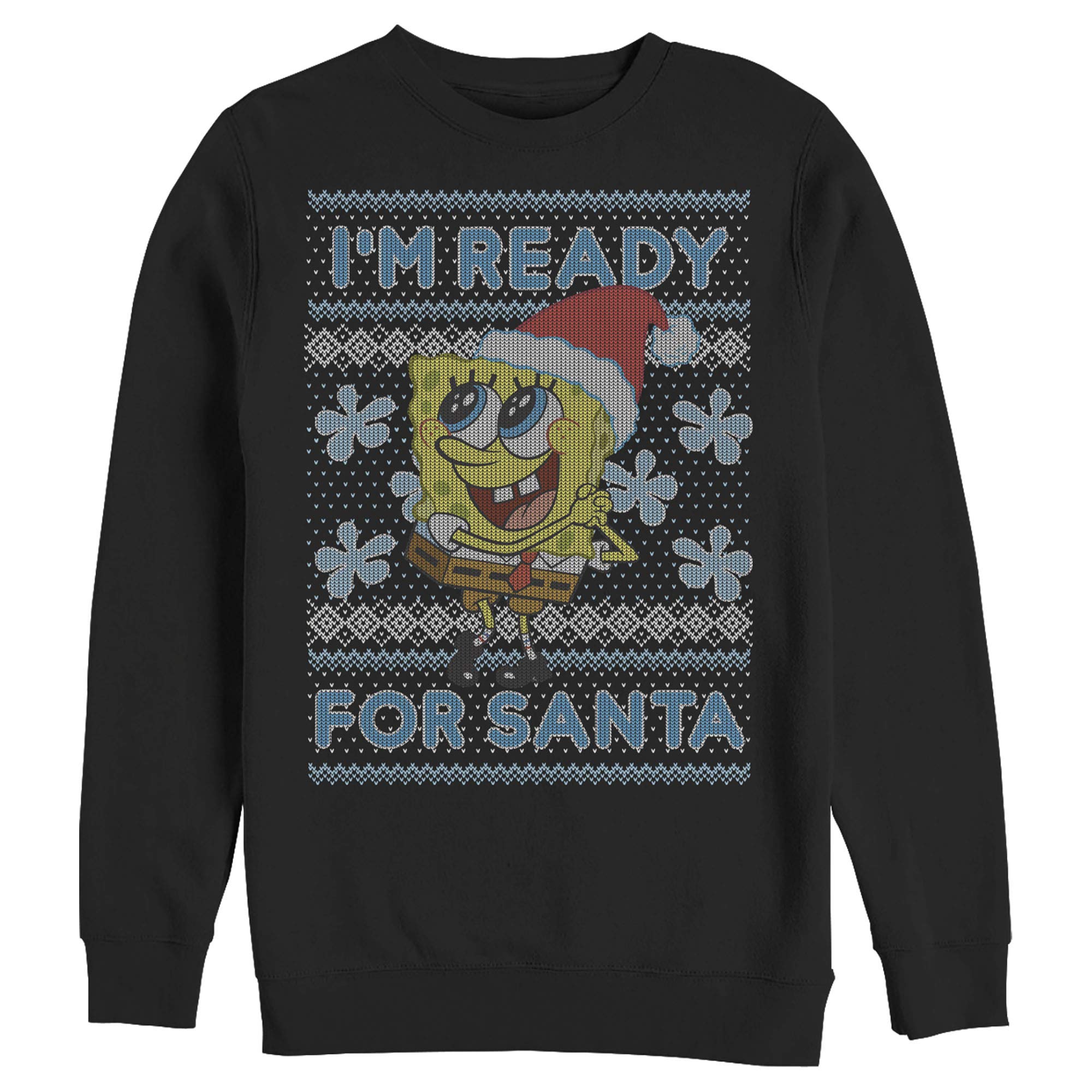 Spongebob Squarepants Ugly Christmas Sweater for Men - Funny Santa Holiday Pullover | Perfect for Xmas Parties & Festive Family Gatherings