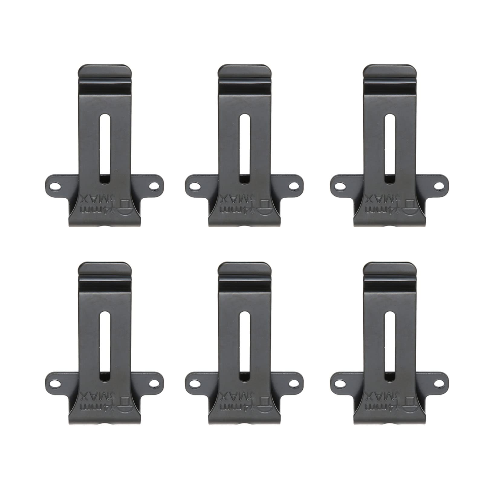 6Pcs Metal Radio Belt Clip Replacement Set - Portable Radio Accessories for Walkie Talkies & Two-Way Radios - Durable Radio Equipment Parts for Security, Construction & Outdoor Adventures