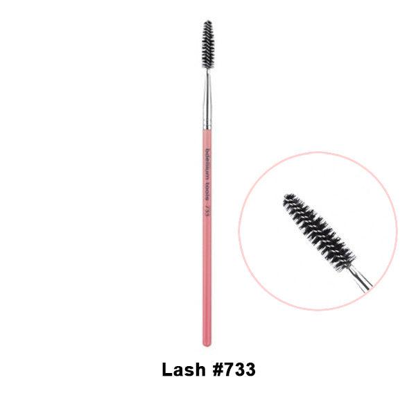 Bdellium Tools Pink Bambu Eye Makeup Brushes - Professional Vegan Makeup Brush Set for Eyeshadow, Blending & Eyeliner - Perfect for Travel & Everyday Makeup
