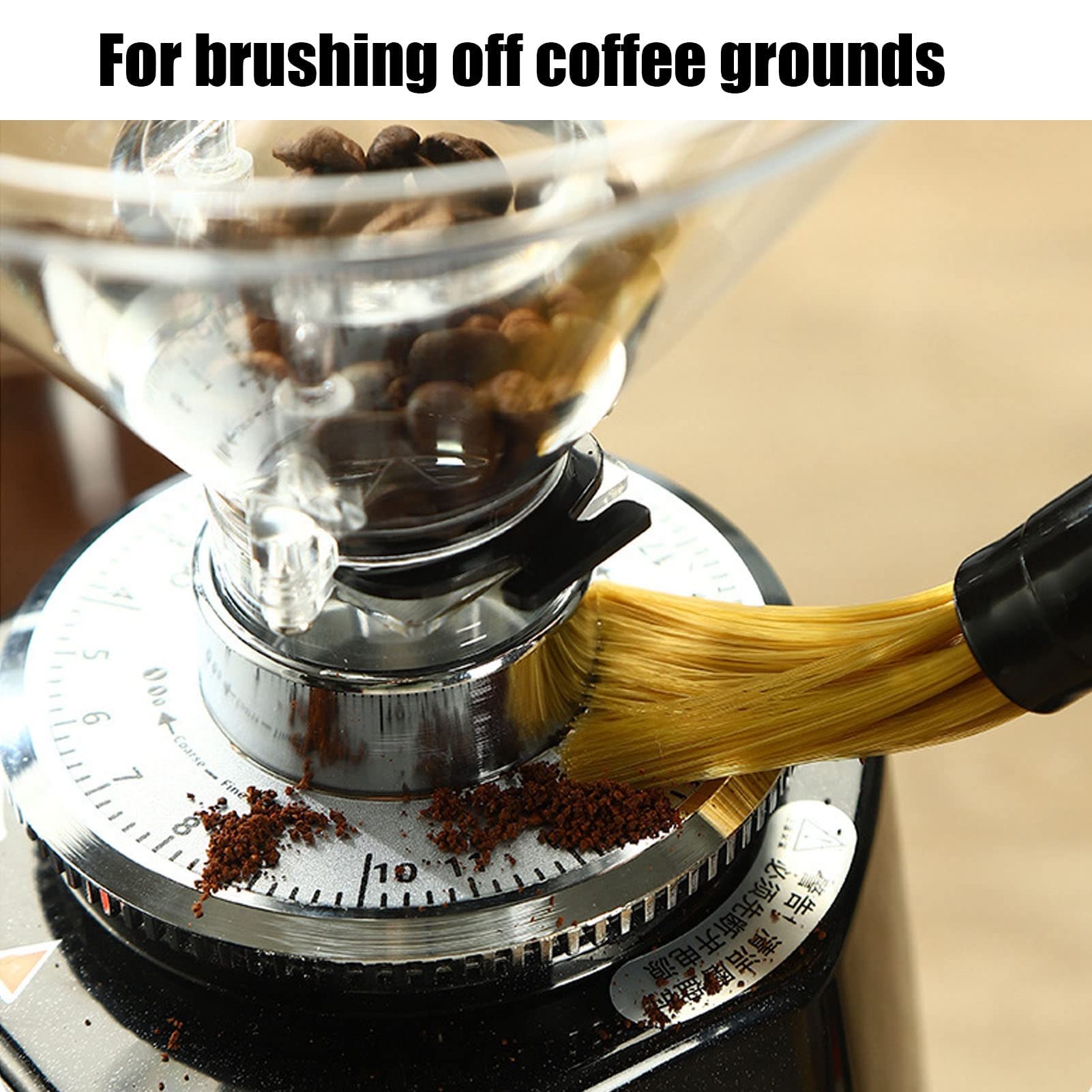 2-Pack Espresso Machine Cleaning Brush - Durable Coffee Grinder Brush for Bean & Grain Cleaning - Essential Coffee Accessories for Home & Kitchen - Perfect for Baristas & Coffee Enthusiasts