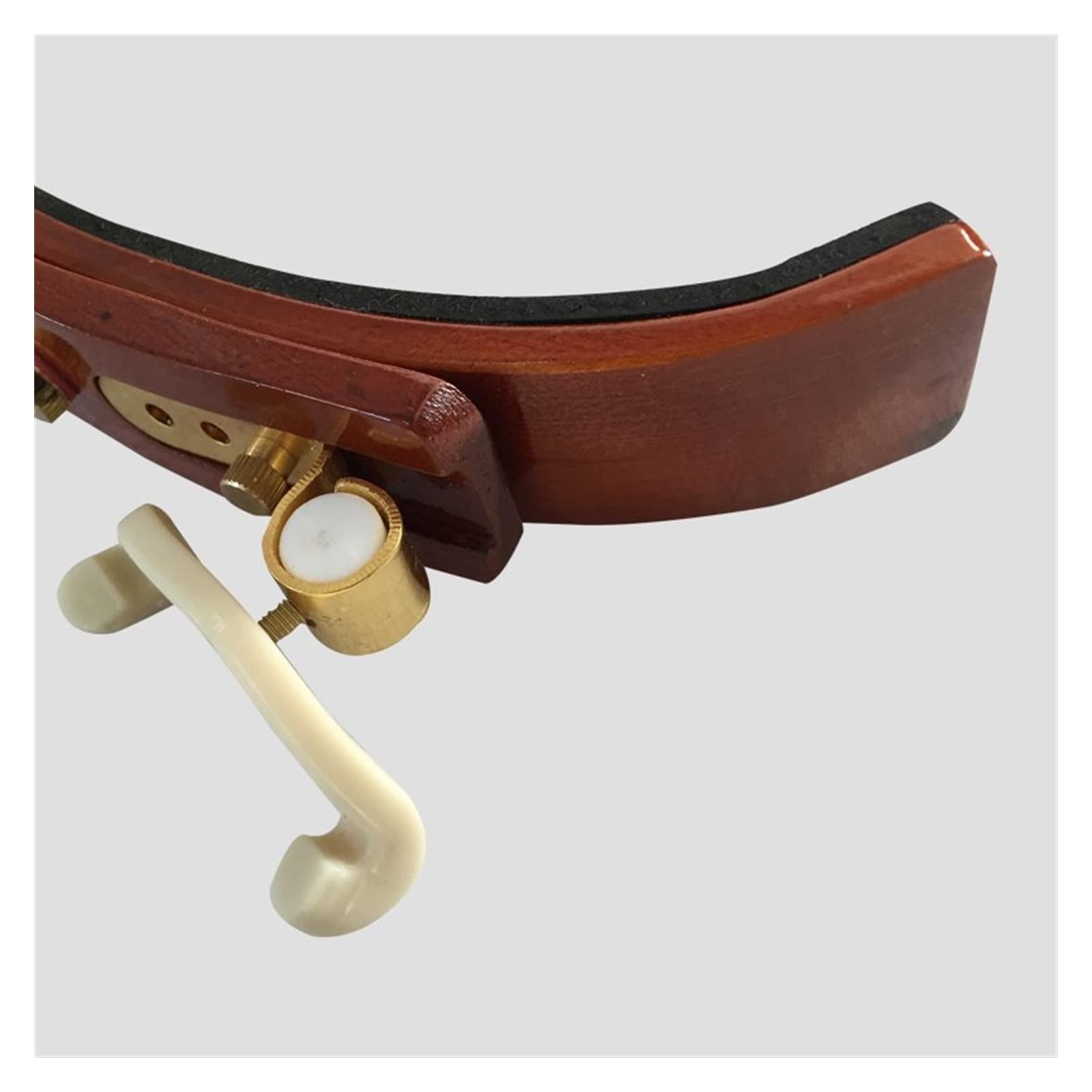 Premium Hardwood & Brass Violin Shoulder Rest - Professional 4/4 & 3/4 Violin Accessory for Comfortable Playing - Ideal for Students, Performers & Orchestra Musicians