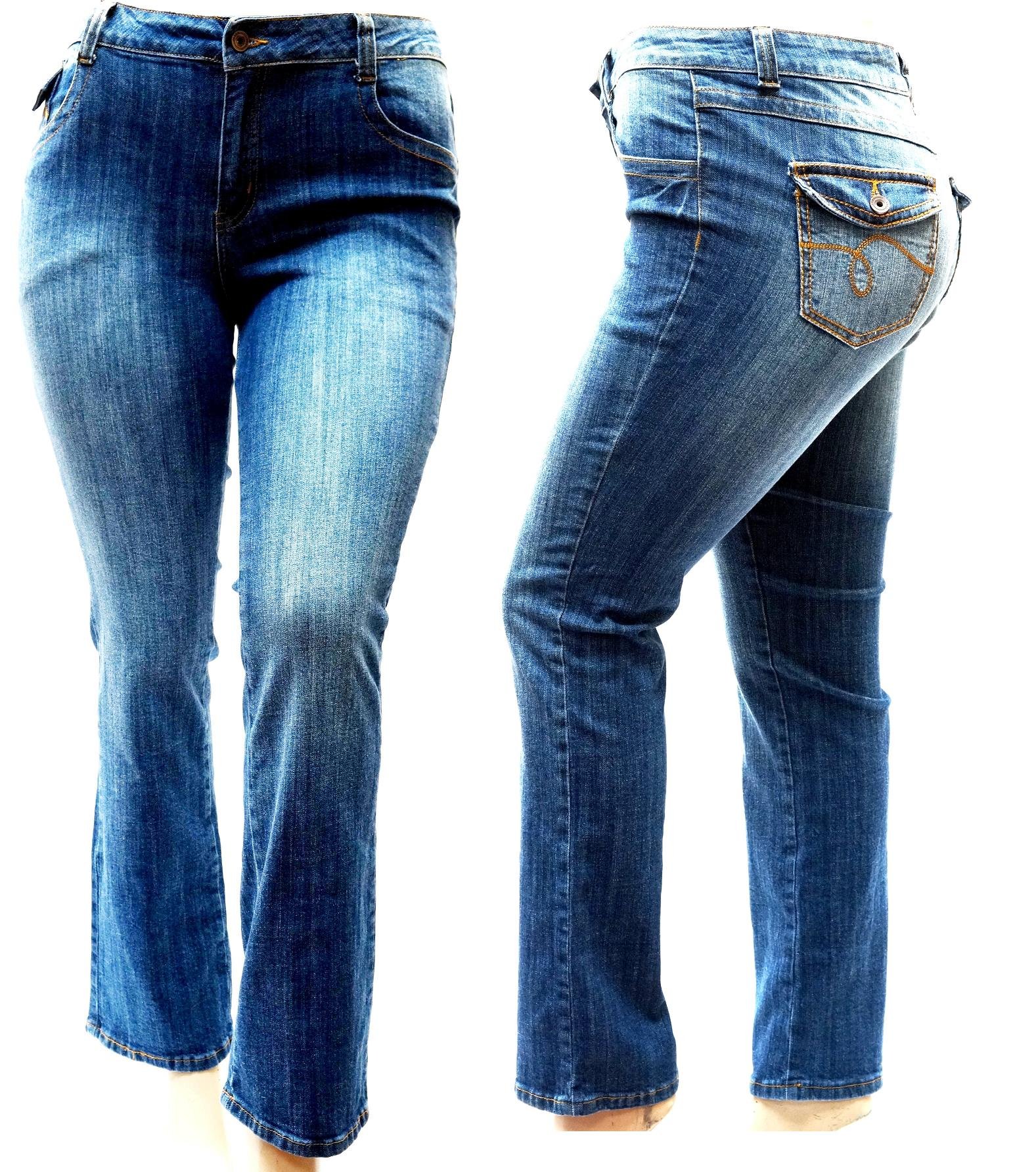 Jack David Women's Plus Size Blue & Black Stretch Denim Jeans - Skinny, Bootcut & Cargo Styles with Flap Pockets | Comfortable & Stylish for Casual Wear, Work & Everyday Outfits