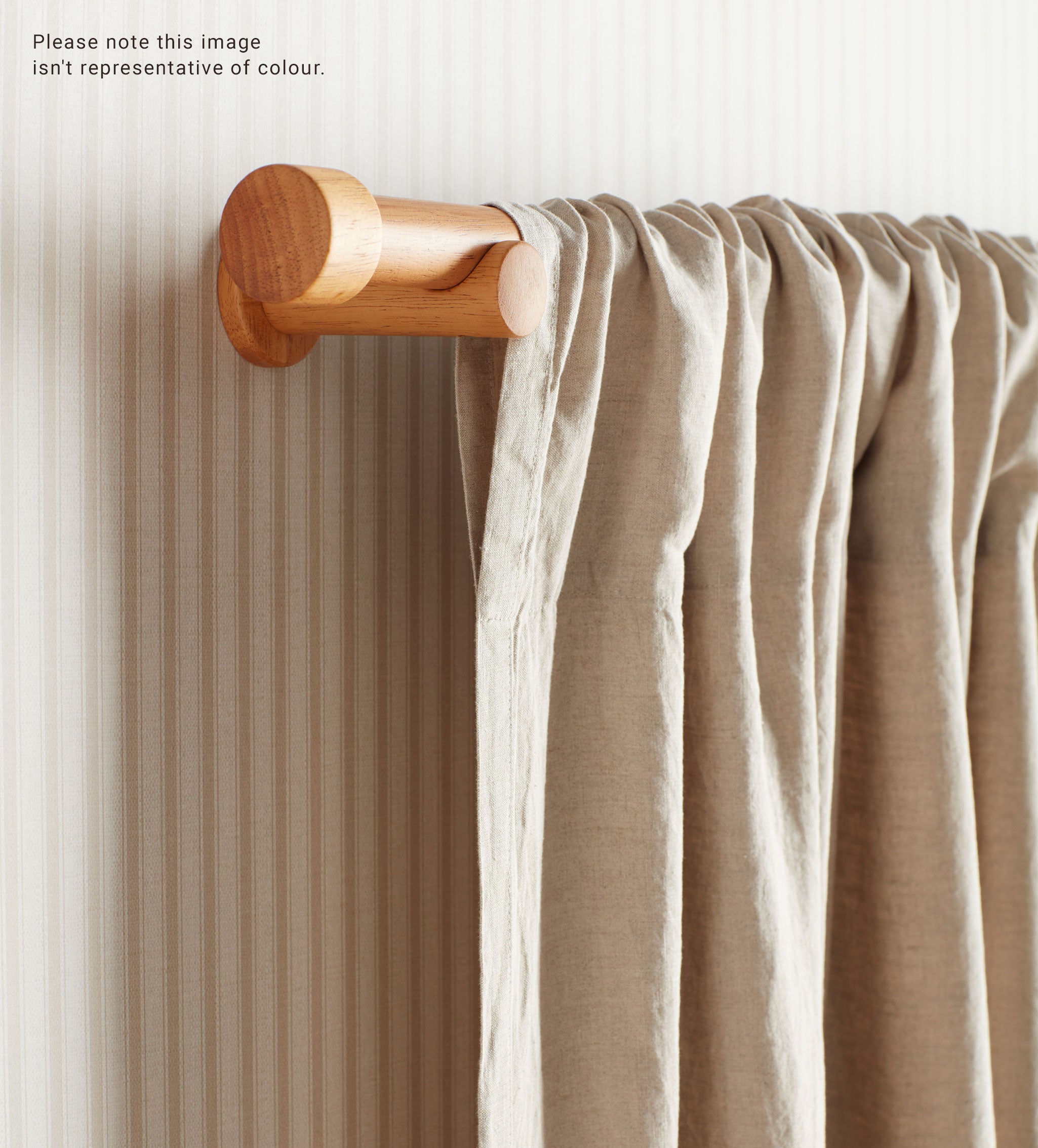 Premium Flint Grey 100% Linen Loop Top Curtain - Single Panel for Living Room, Bedroom & Dining Room - Breathable & Elegant Window Treatment
