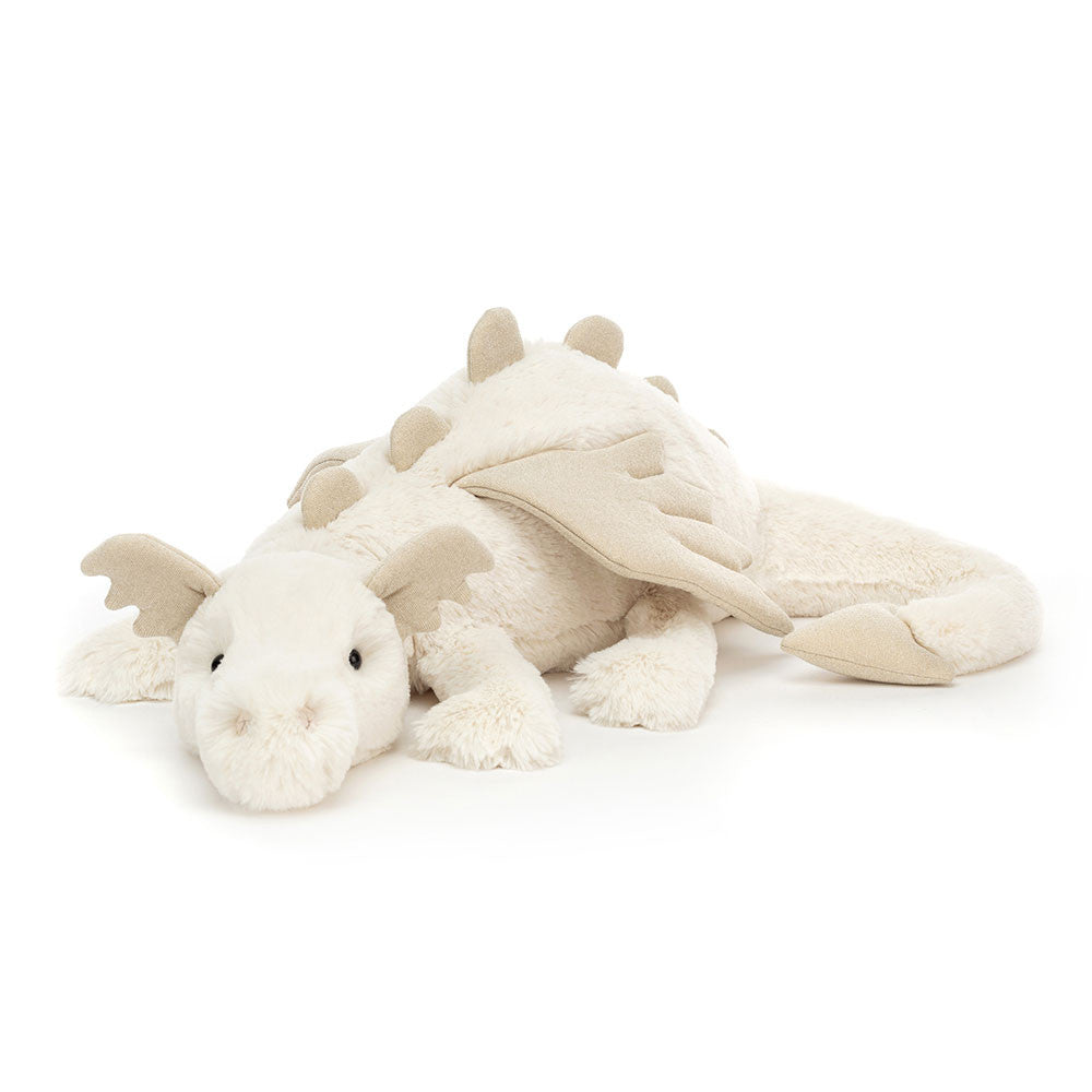 Snow Dragon Plush Toy - Extra Large Stuffed Animal for Kids & Adults - Perfect for Cuddling, Gifts, and Home Decor