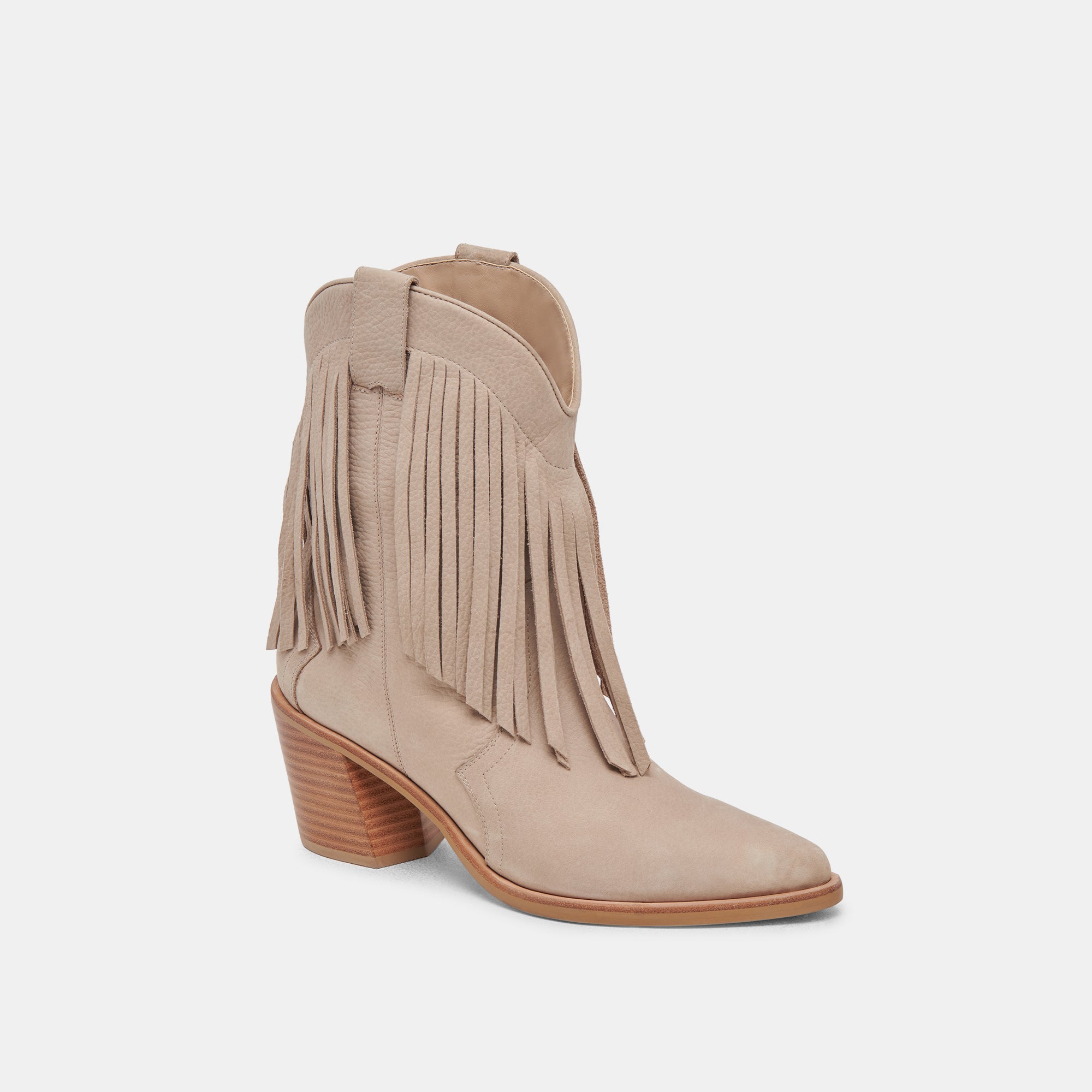 KAYLIE Women's Taupe Nubuck Ankle Boots - Comfortable Casual Shoes for Fall & Winter, Perfect for Office, Walking & Outdoor Activities