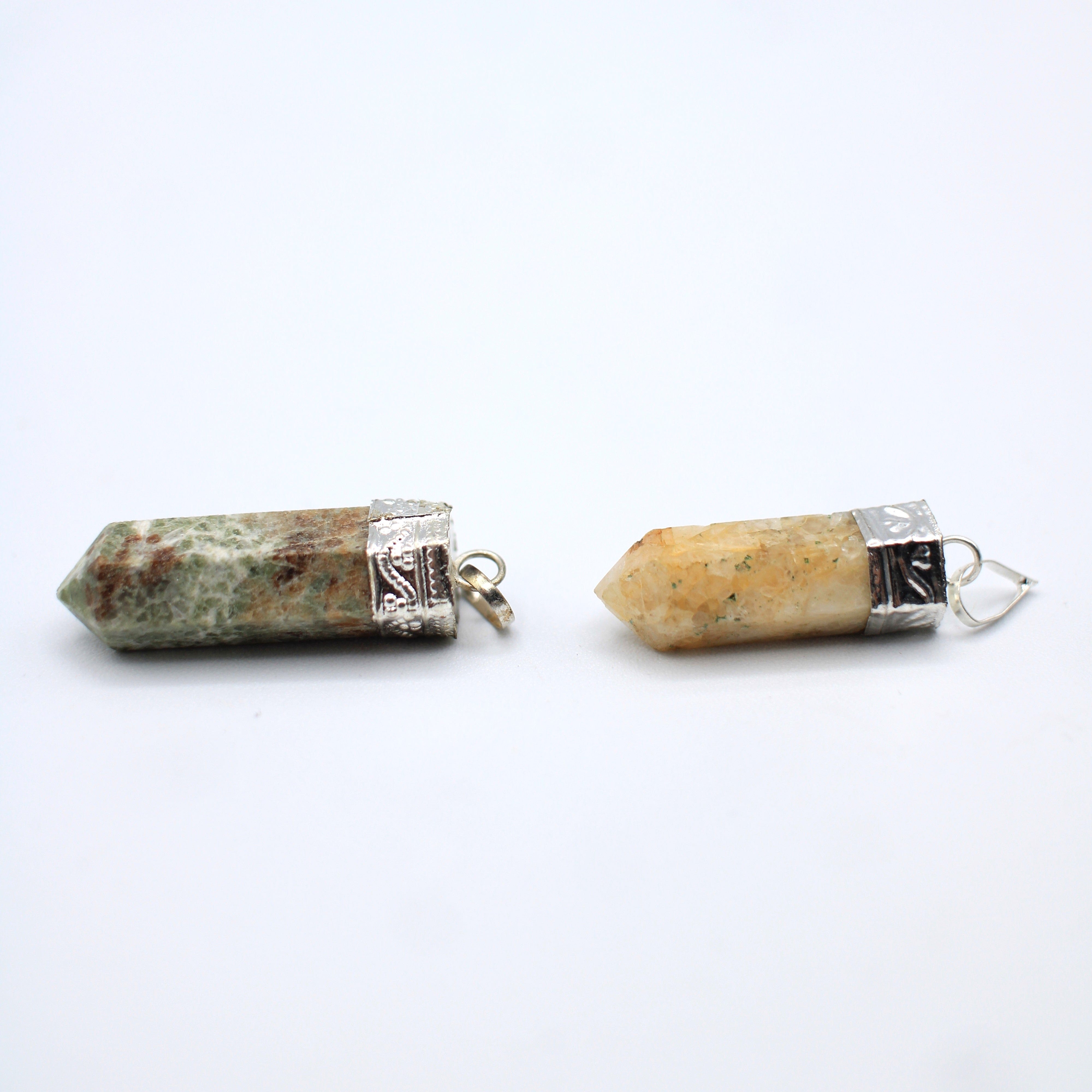 Natural Canadian Yellow Quartz Pendant Necklace - Healing Crystal Jewelry for Meditation, Energy Balancing & Spiritual Protection