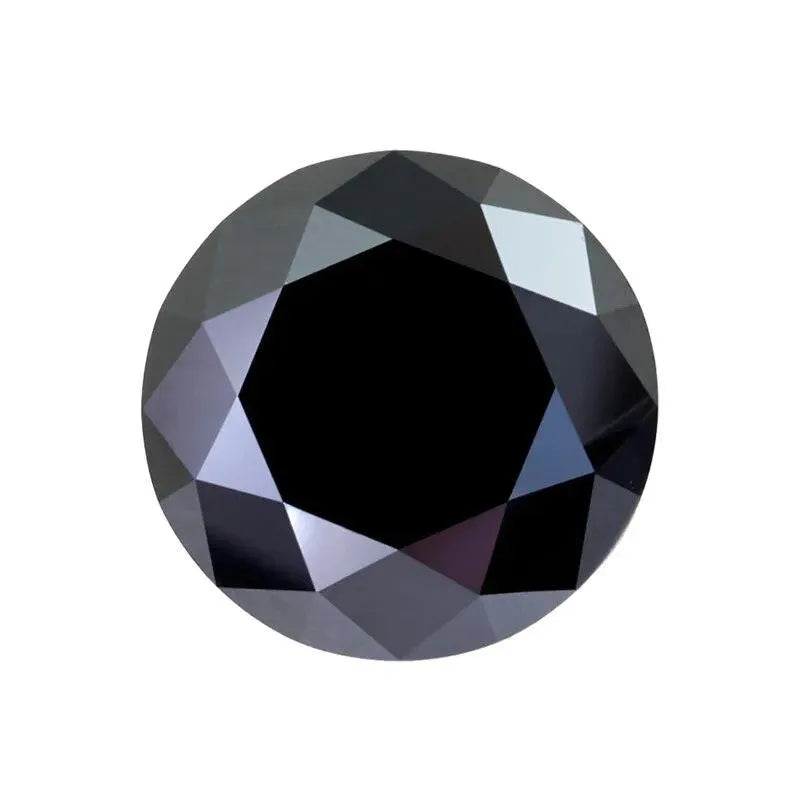 Loose Moissanite Stones - Pink, Black, Green, Blue, Yellow, Purple, Gray, Red | Round Cut GRA Certified Diamonds & Gemstones for Jewelry Making, Engagement Rings & Wedding Bands