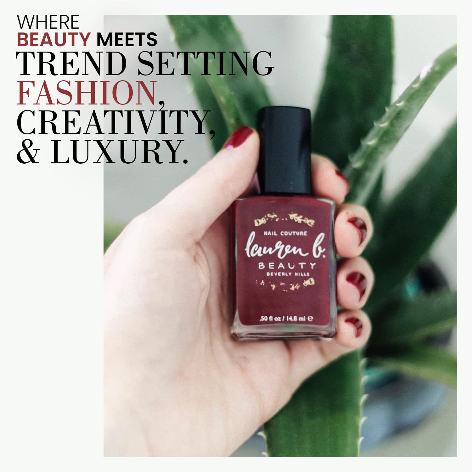 Lauren B. The Chateau Quick Dry Nail Polish - Vegan, Natural, Fast Drying Nail Art Polish for Women | Manicure & Nail Care Supplies | Perfect for Daily Wear, Parties & Special Occasions