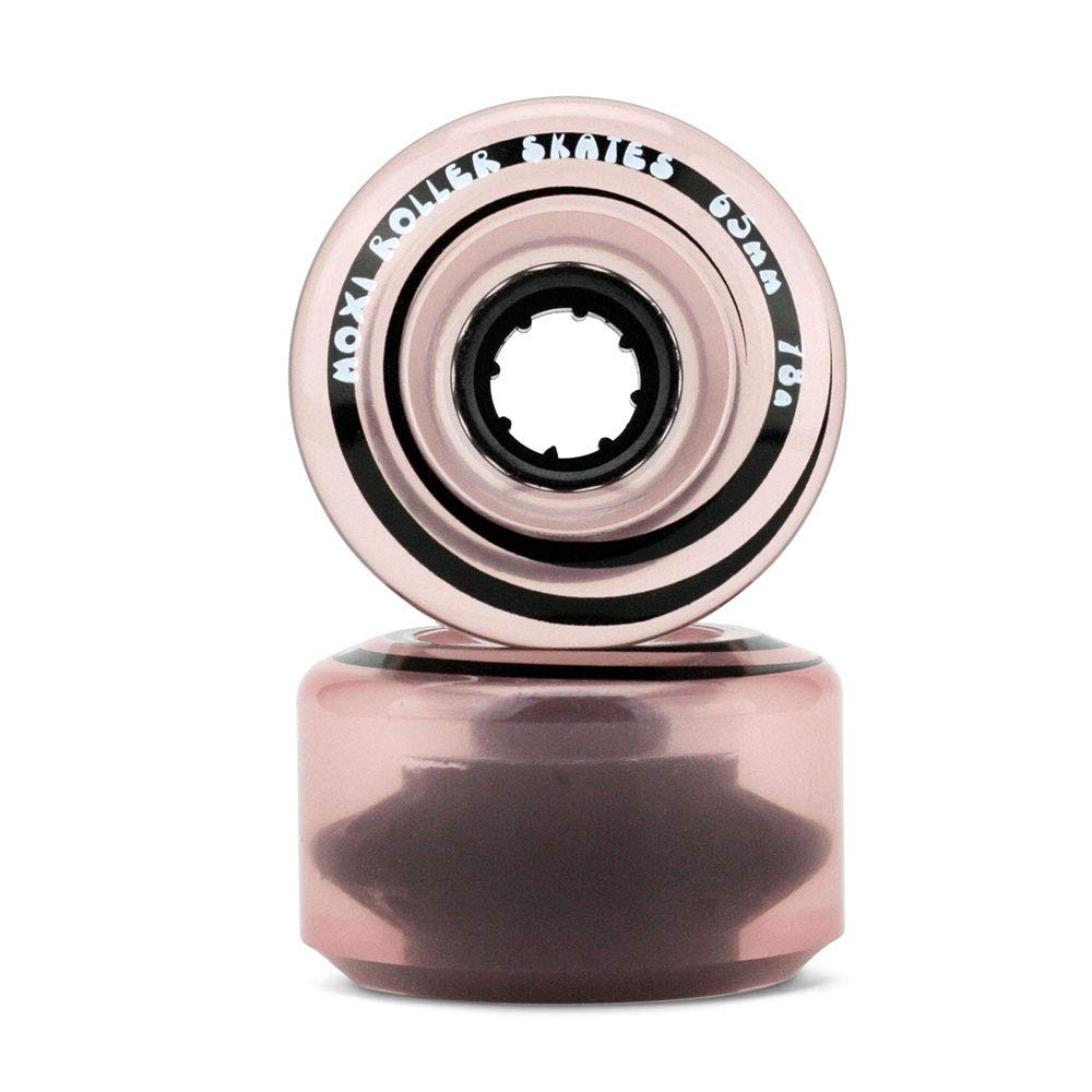 Moxi Skates Classic Outdoor Roller Skate Wheels - 78A Durometer 4-Pack for Smooth Cruising & Park Skating - Perfect for Beginners & Recreational Roller Skating