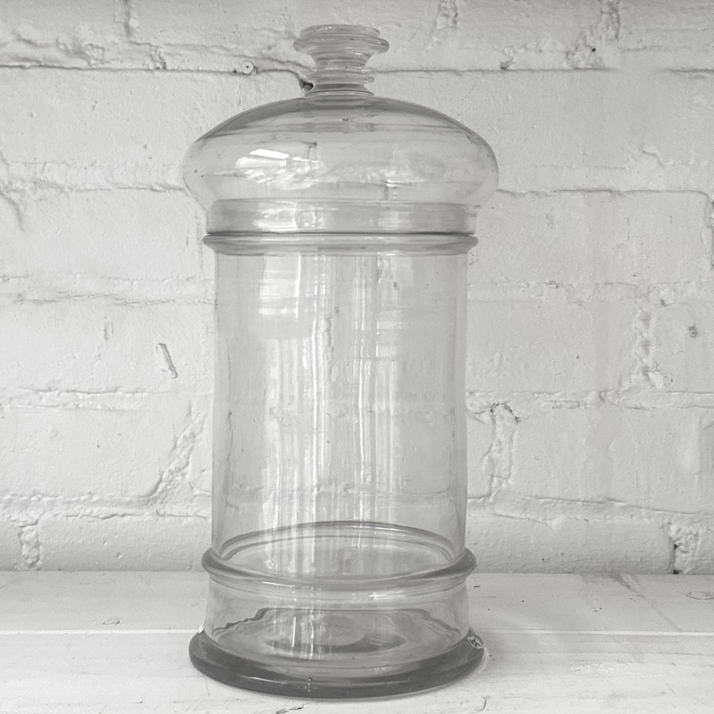 Antique 19th Century French Lidded Jar No. 712 - Vintage Porcelain Storage Container for Home Decor, Kitchen, or Collector's Display
