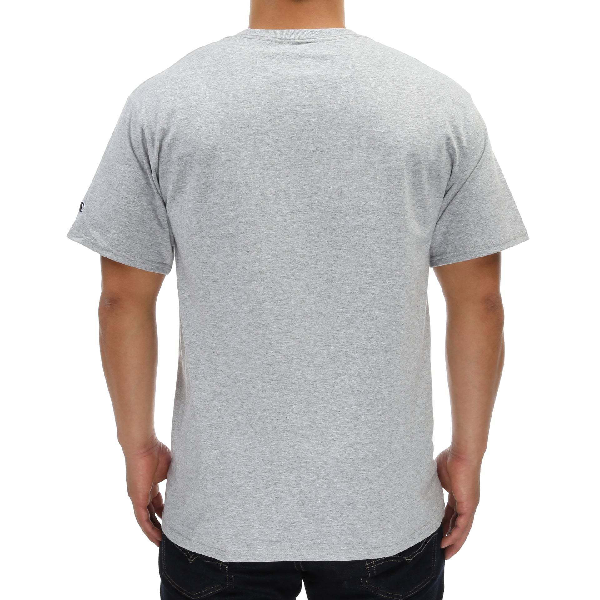 Grizzly x Champion Hardwood Classic T-Shirt - Heather Grey | Men's Casual Streetwear Tee for Everyday Wear & Gym