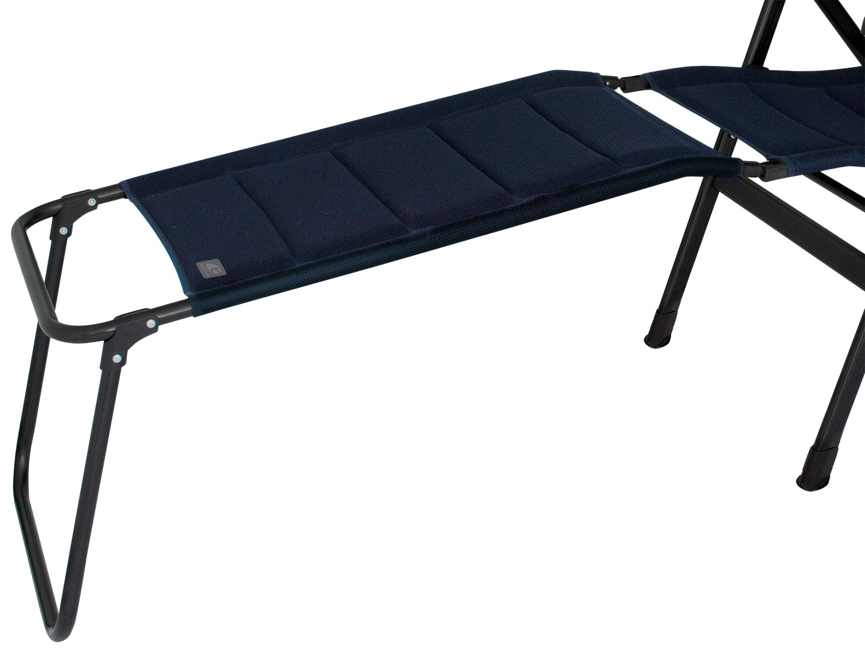 3D Mesh Folding Footrest - Portable & Adjustable for Office, Camping, Caravan, Fishing, Garden, Beach - Navy Blue