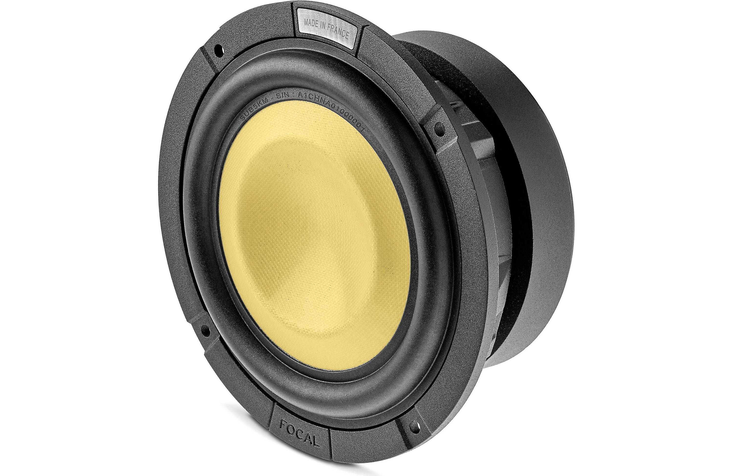 Focal SUB5KM K2 Power M 5 4 Ohm Car Subwoofer - High Performance Bass Speaker for Car Audio Systems | Perfect for Car Enthusiasts & Music Lovers