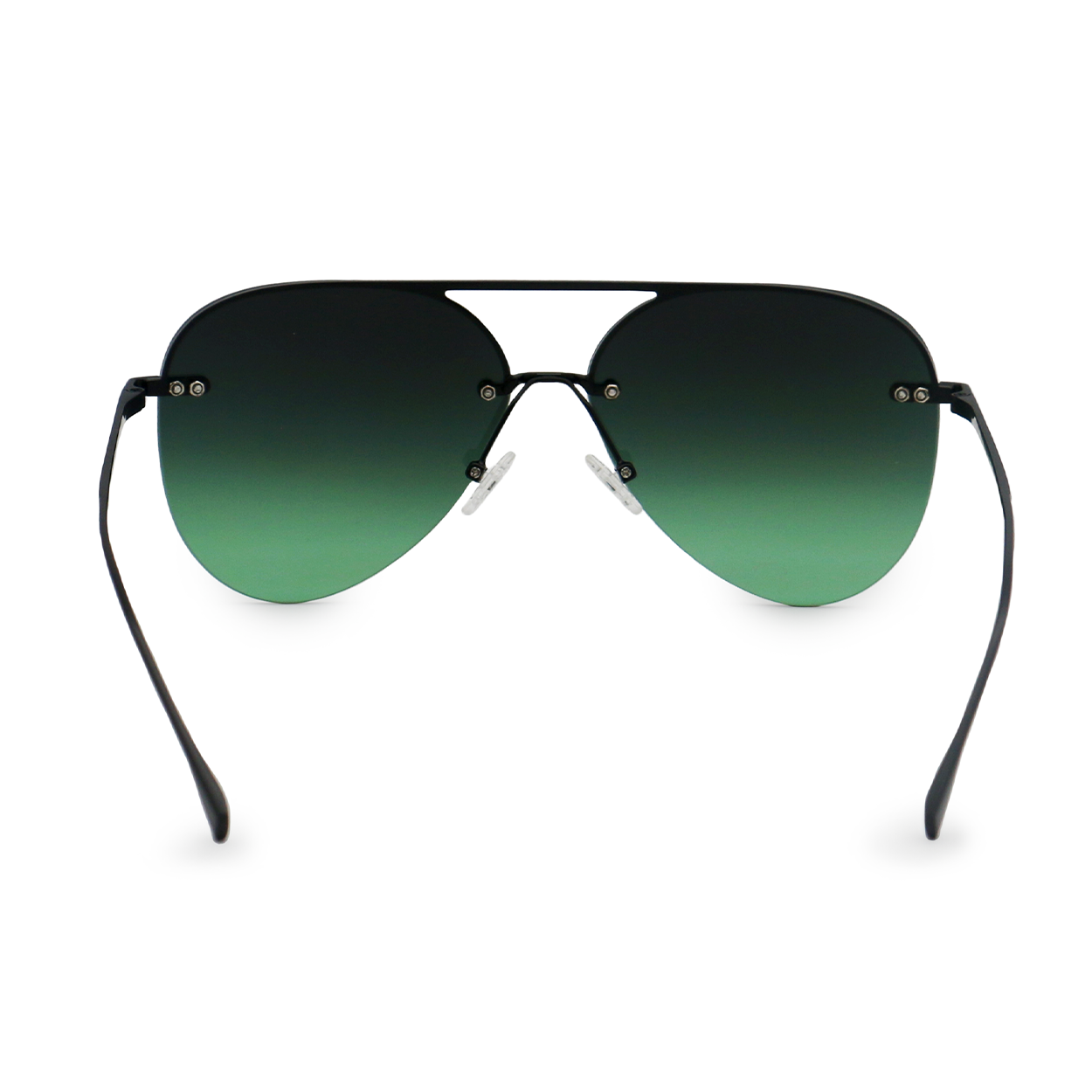 Smaller Megan 2 Dark Green Metal Aviator Sunglasses for Women - Retro Pilot Style UV Protection Shades - Perfect for Driving, Beach & Outdoor Activities
